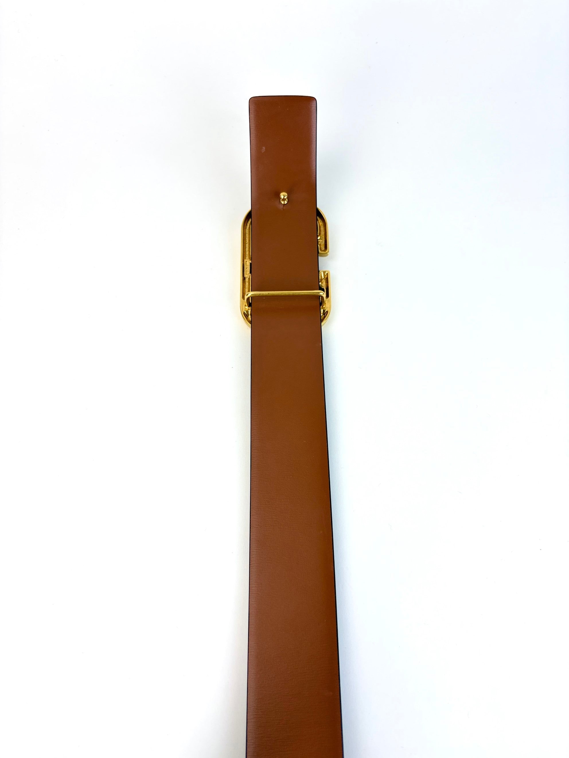 VALENTINO black/brown v logo signature reversible belt40mm