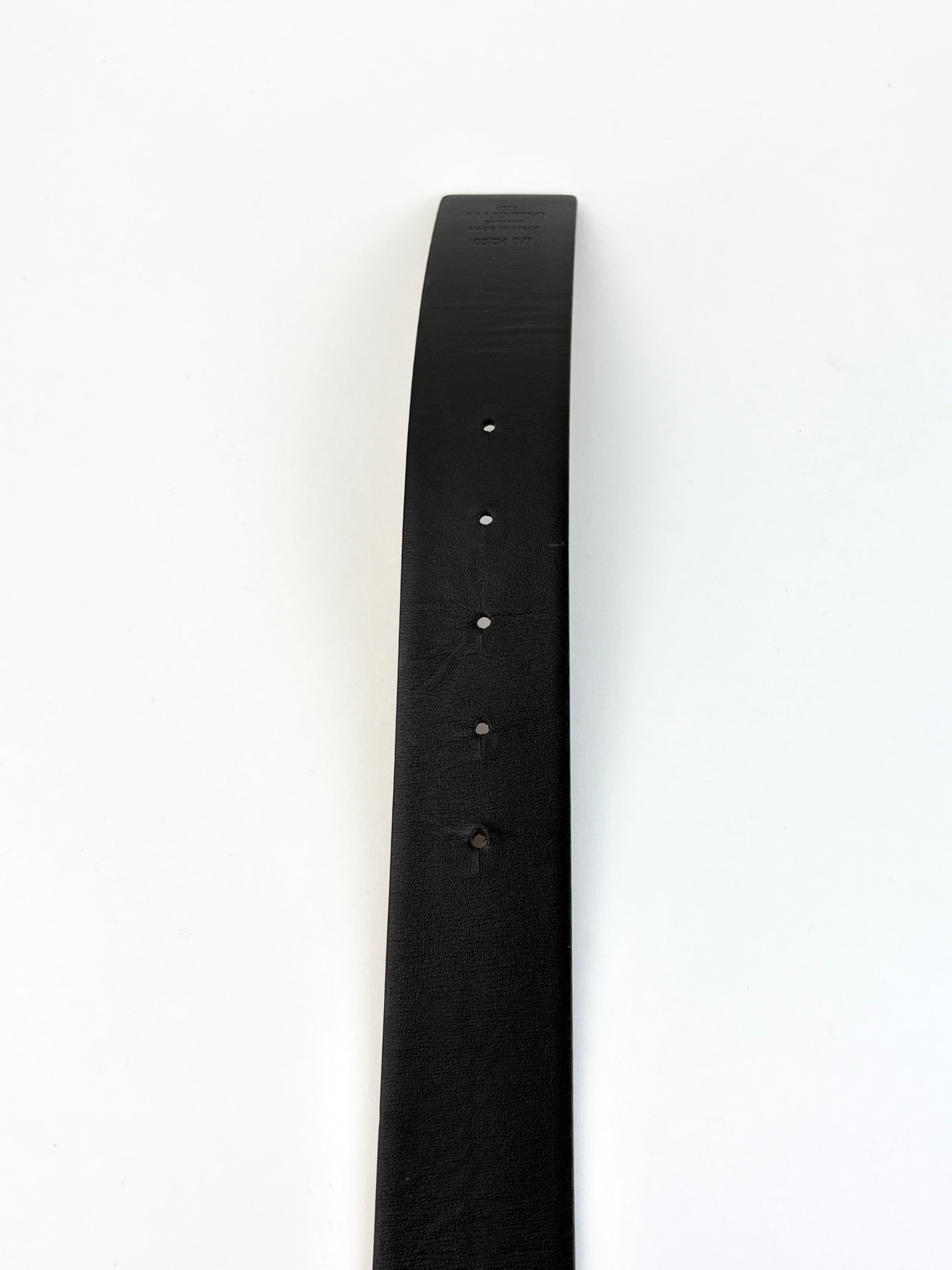 VALENTINO black/brown v logo signature reversible belt40mm