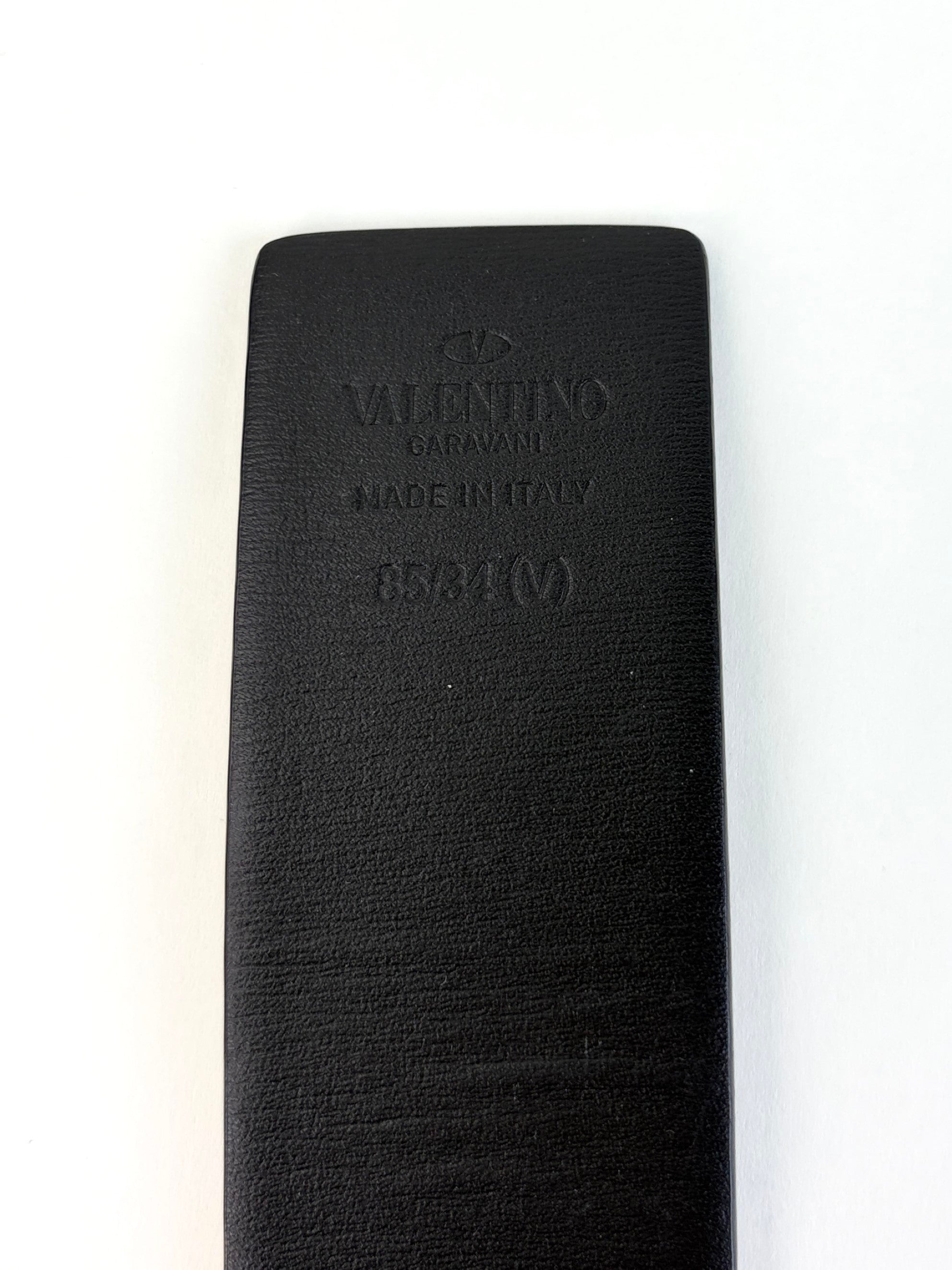 VALENTINO black/brown v logo signature reversible belt40mm
