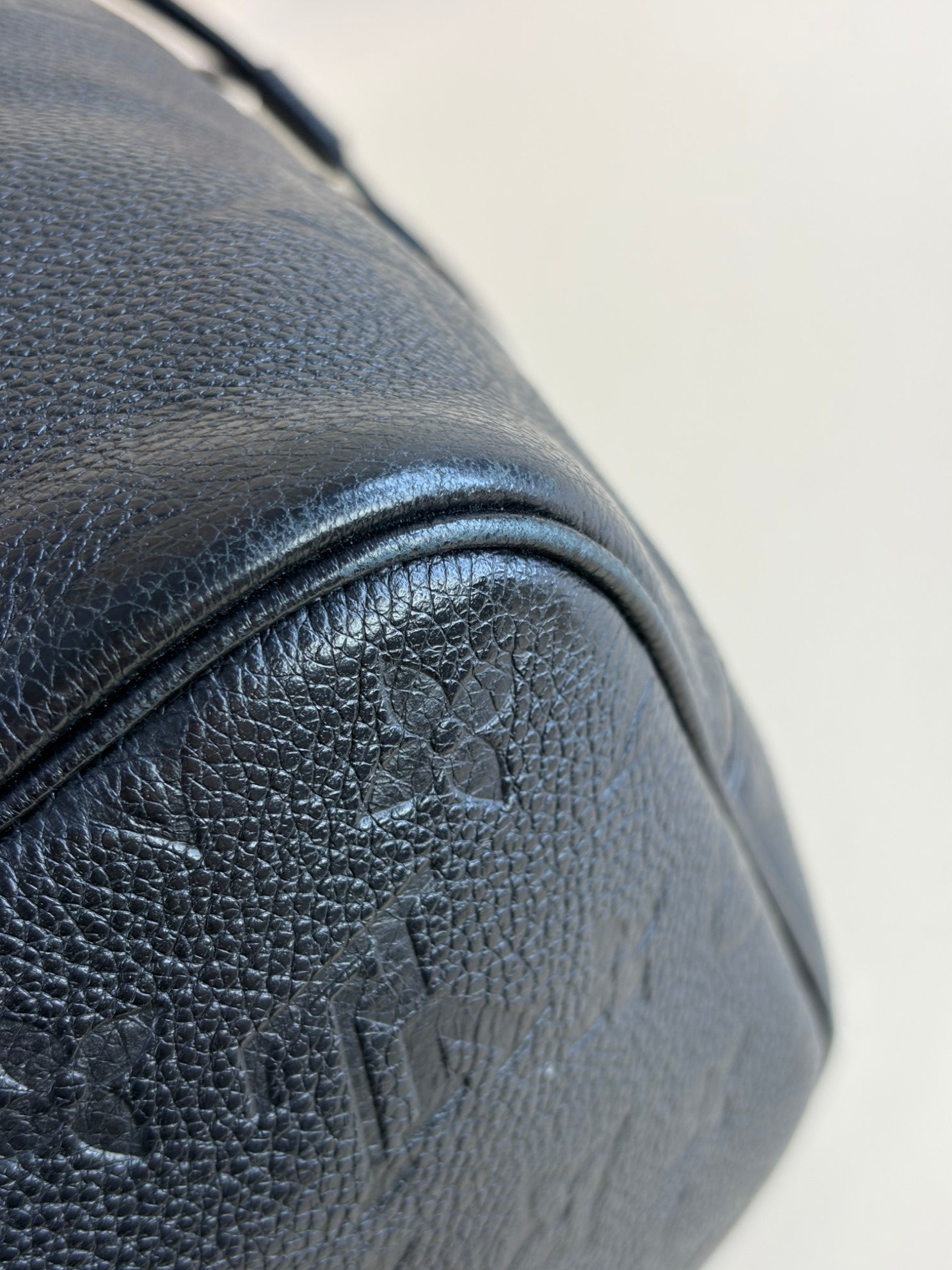 Louis Vuitton Black Monogram Empreinte Neverfull MM  Bag