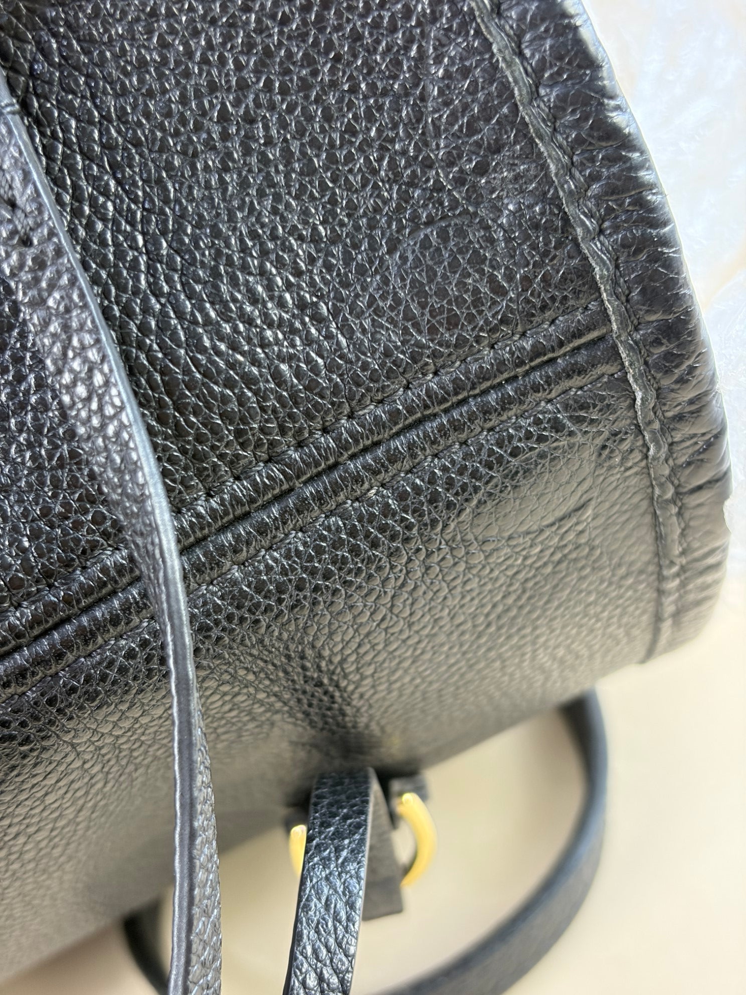 Louis Vuitton Black Monogram Empreinte Neverfull MM  Bag