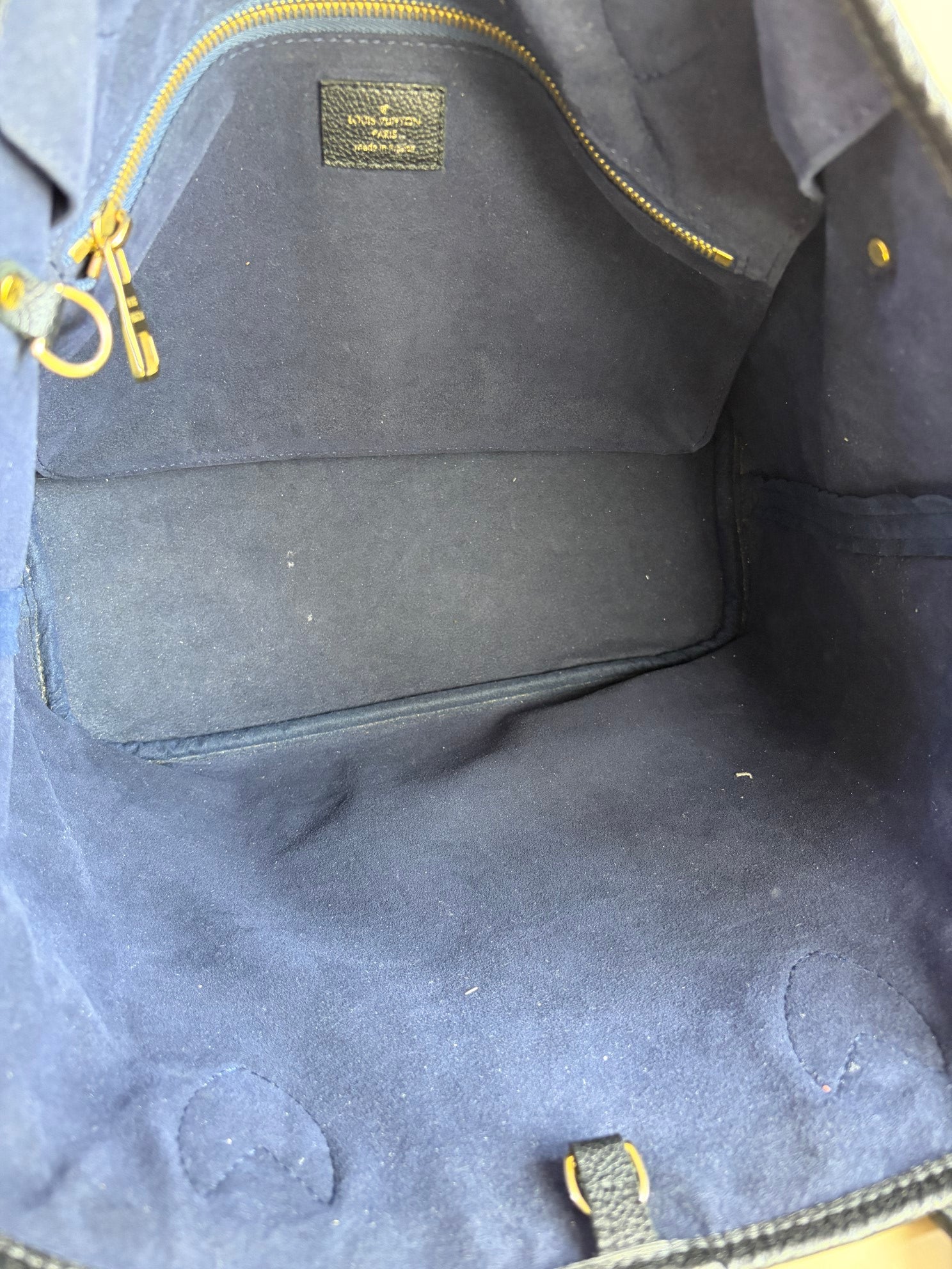 Louis Vuitton Black Monogram Empreinte Neverfull MM  Bag