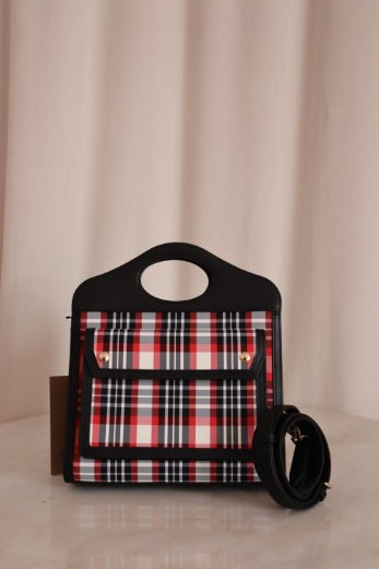 Burberry Bicolor Mini Bucket Tote Bag