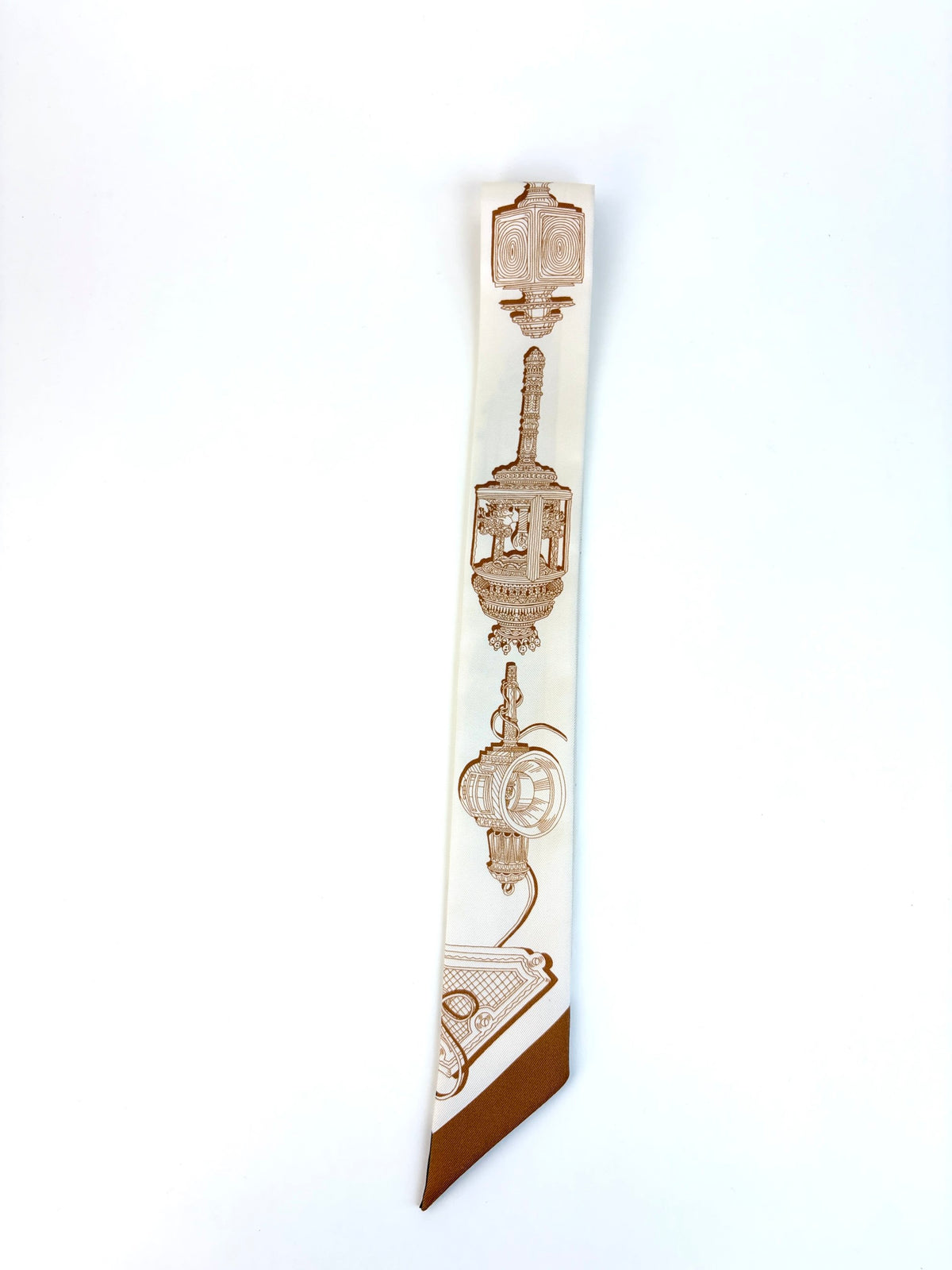 HERMES Mervilleuses lanternes creme /caramel/kaki