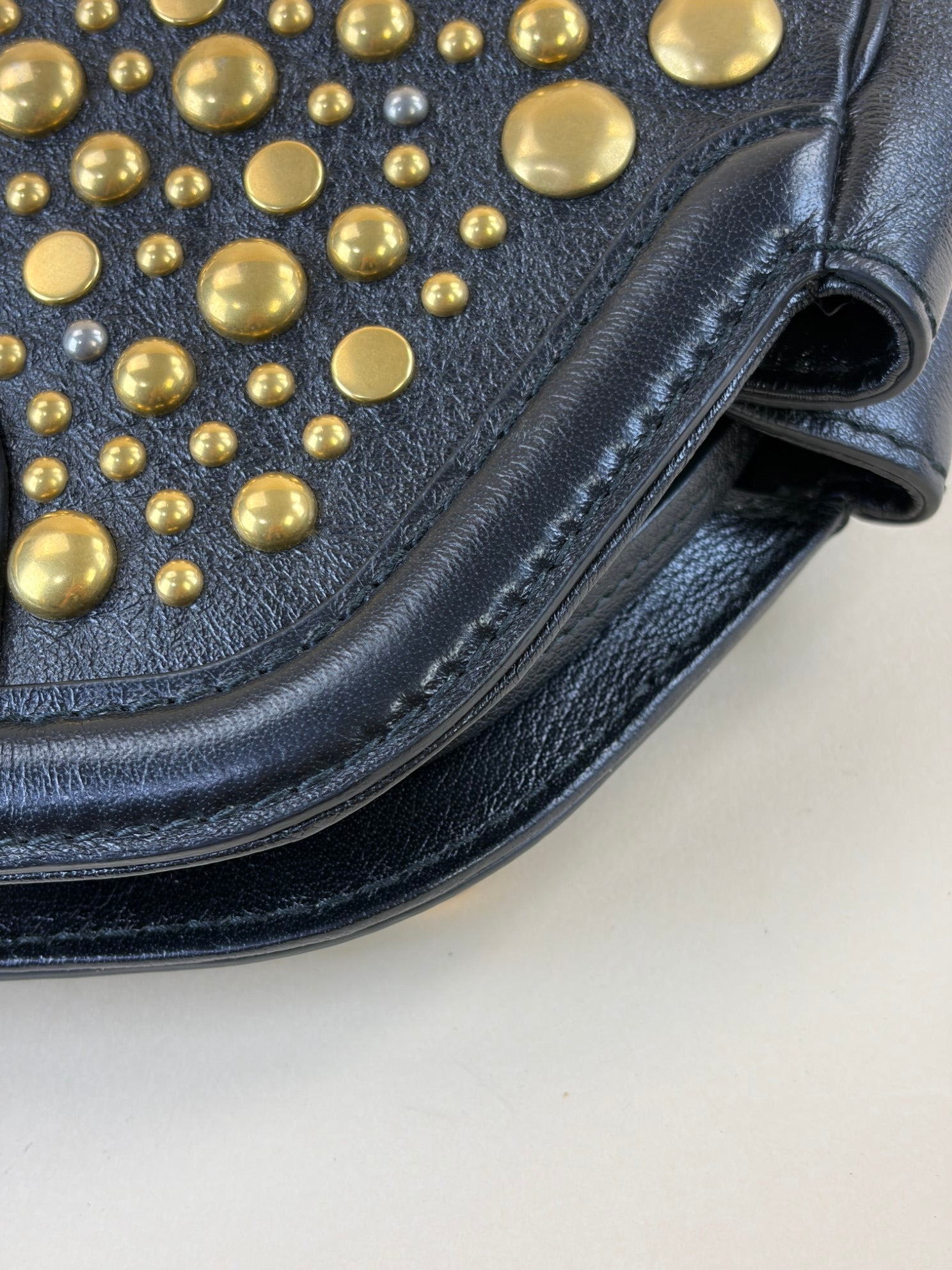 GUCCI studded smeare- Bella black