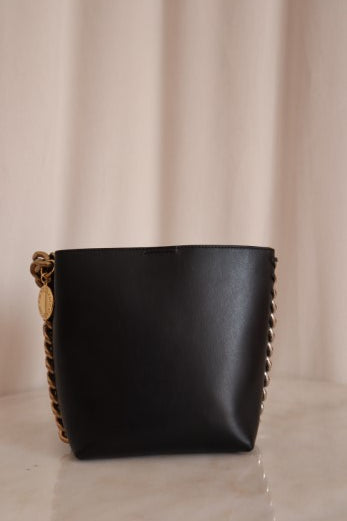 Stella Mccartney Black Frayme Bucket Bag