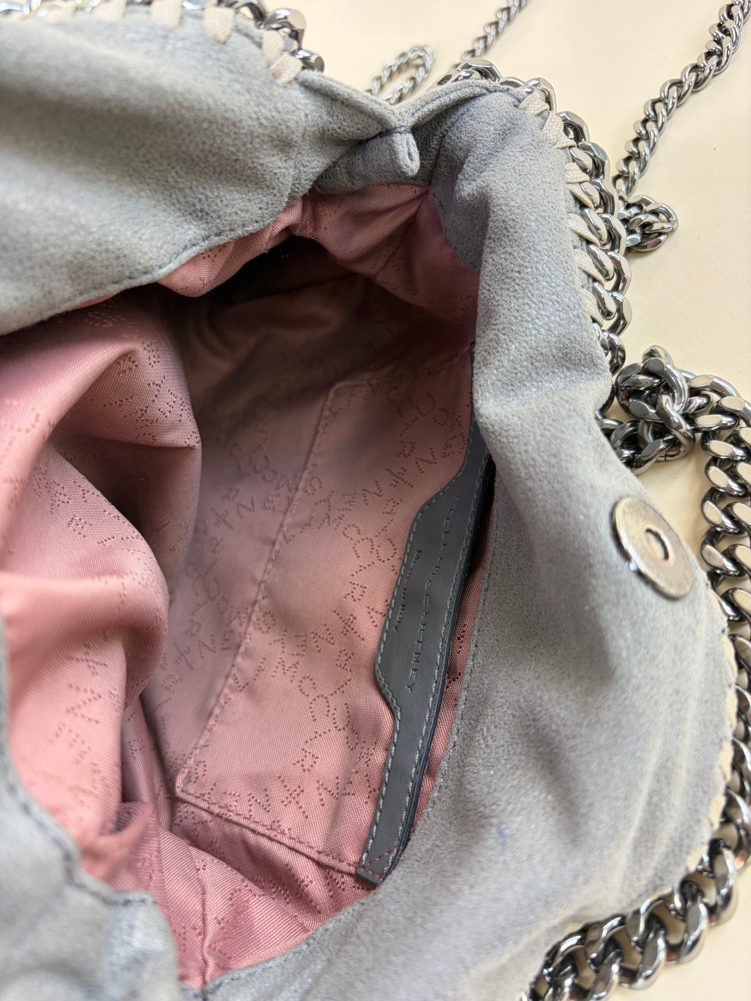 Stella McCartney gray Falabella Mini Bag