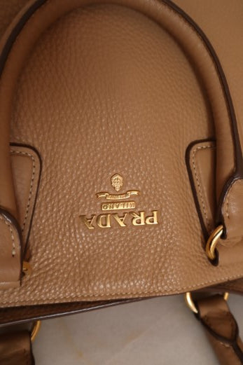 Prada Beige Vitello Daino Shoulder Bag