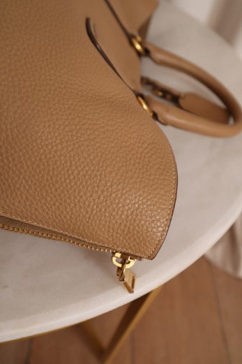 Prada Beige Vitello Daino Shoulder Bag