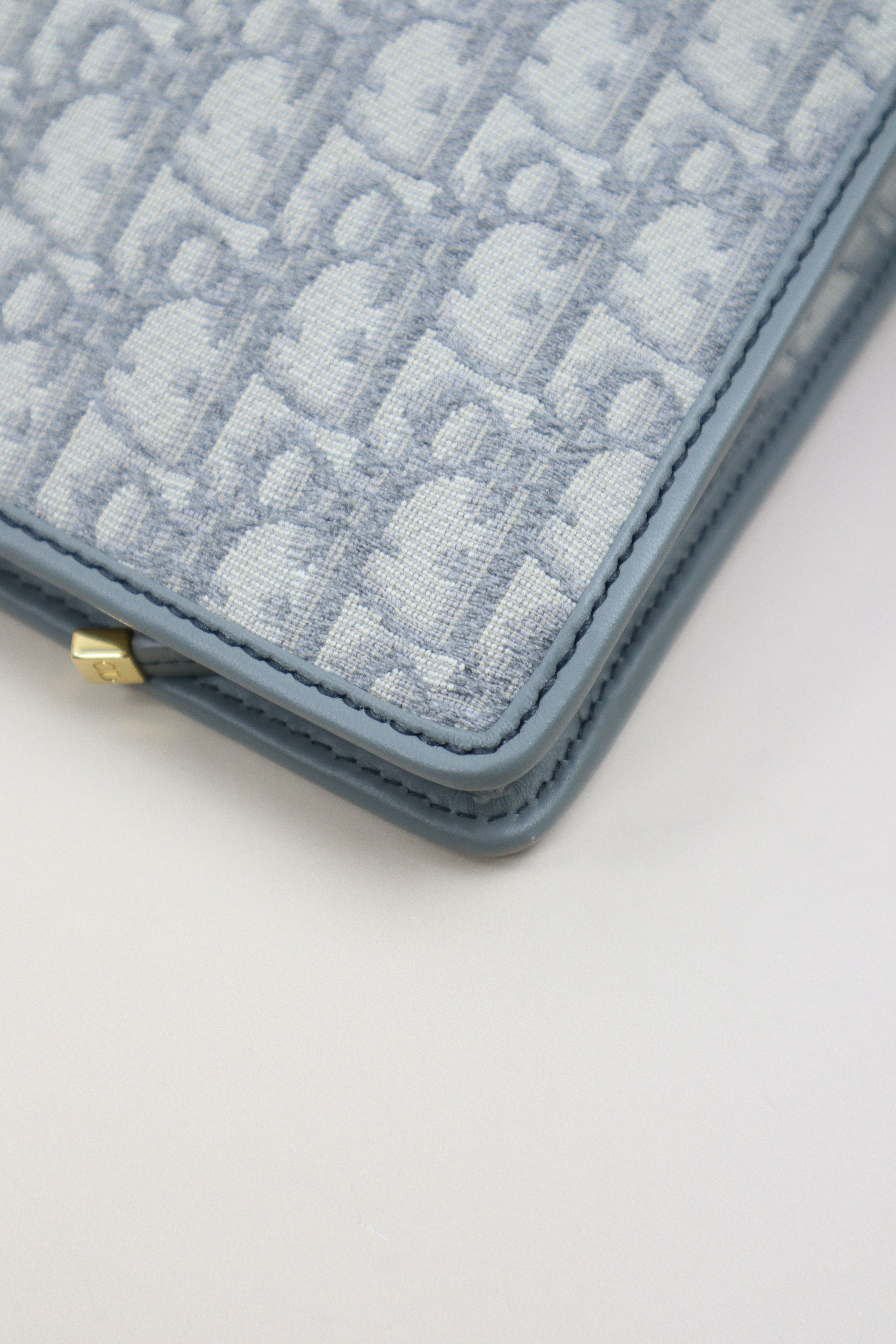 Christian Dior Grey Oblique Pouch