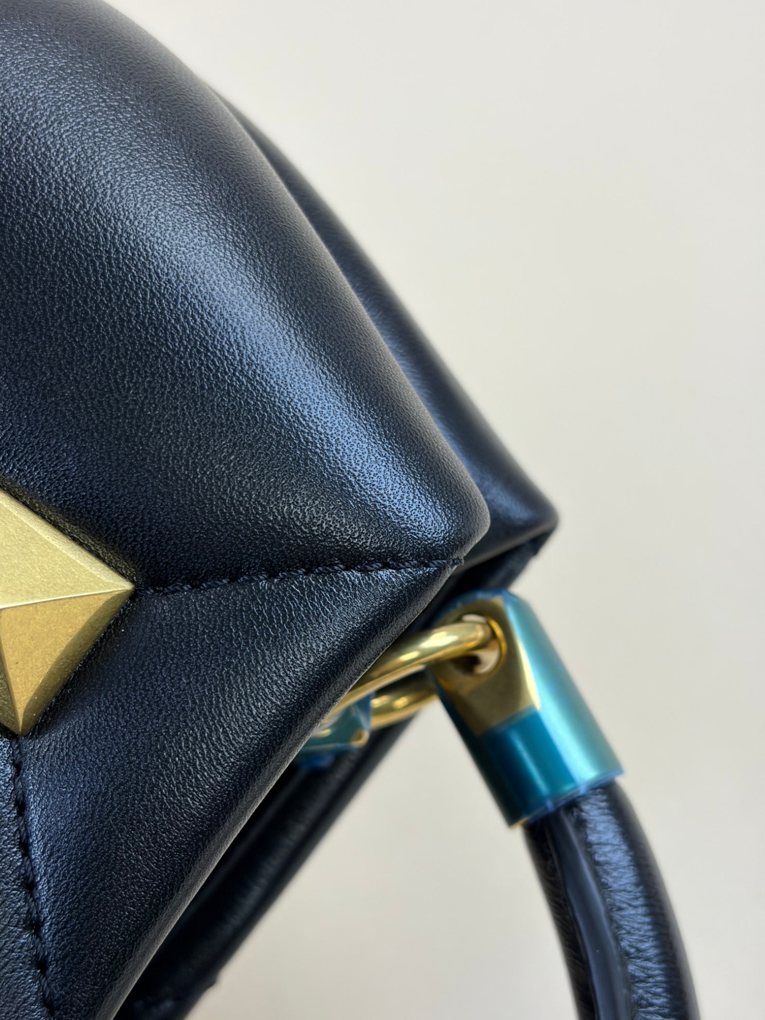 Valentino black small roman Stud top handle