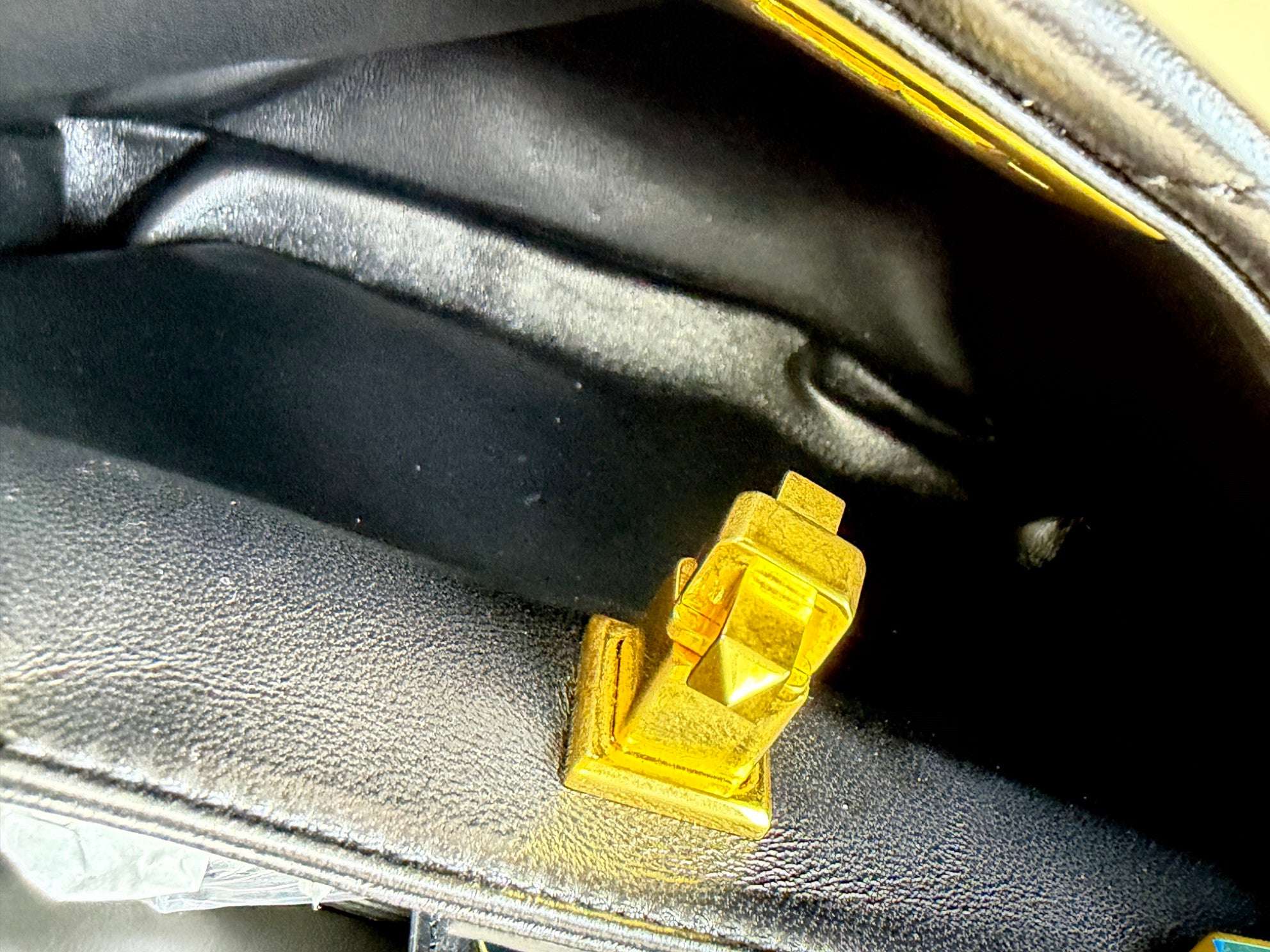 Valentino black small roman Stud top handle