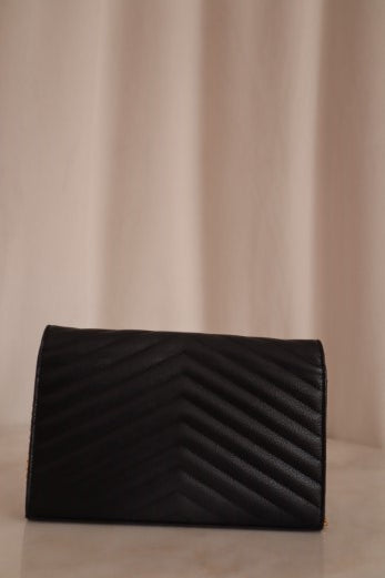 YSL Black Classic Cassandre WOC