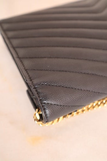 YSL Black Classic Cassandre WOC