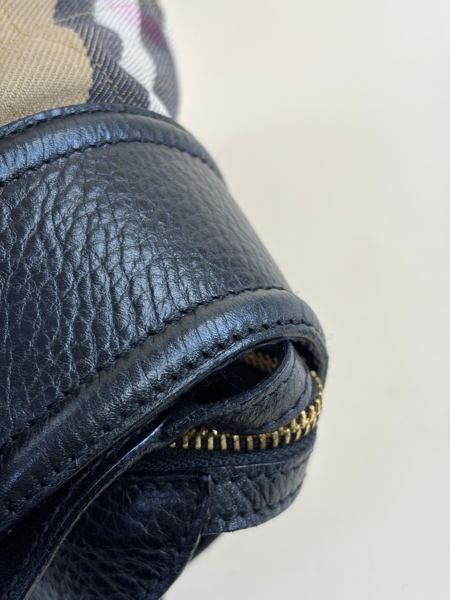 Burberry Black Manor house check Tote Bag