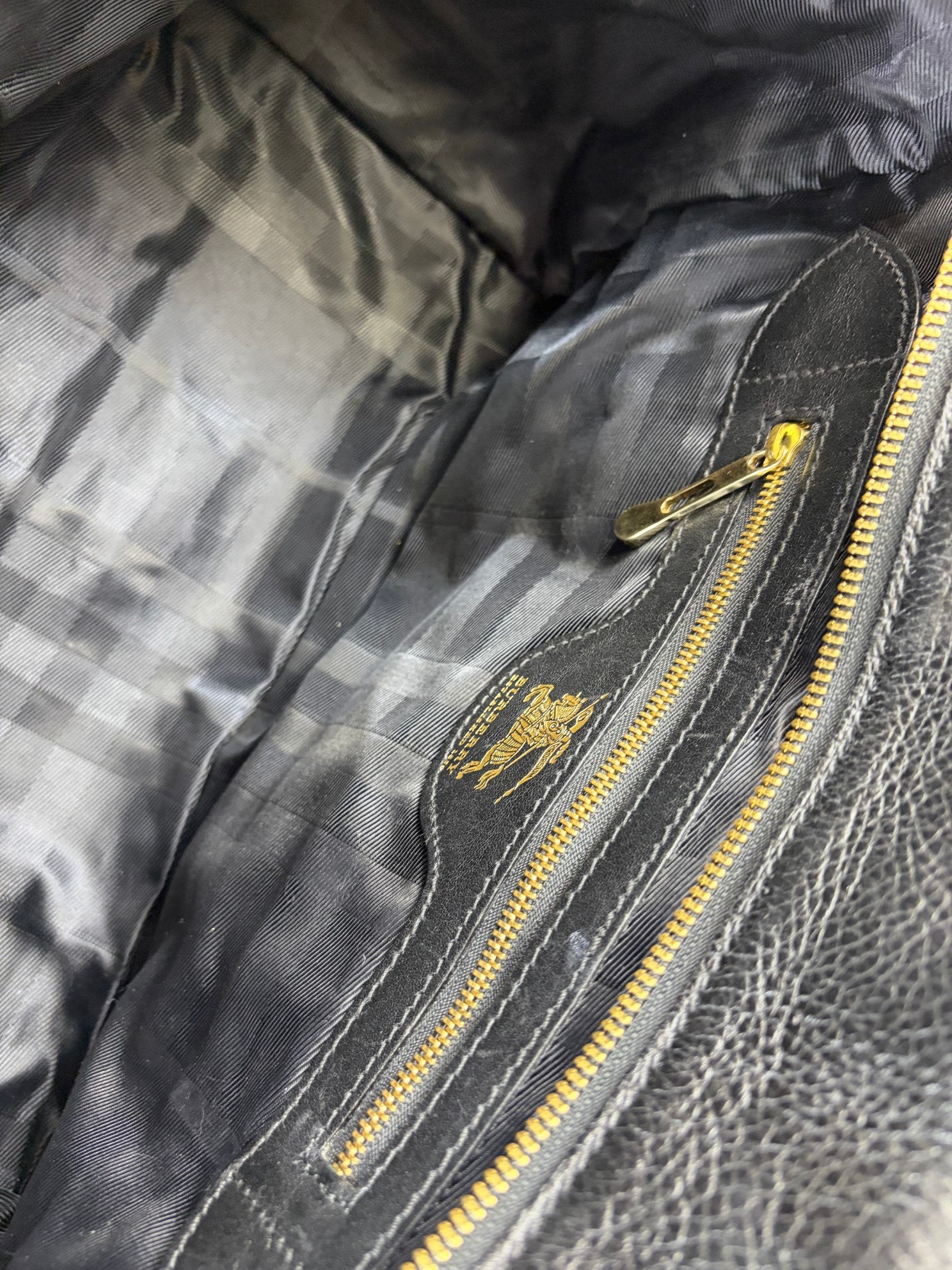 Burberry Black Manor house check Tote Bag