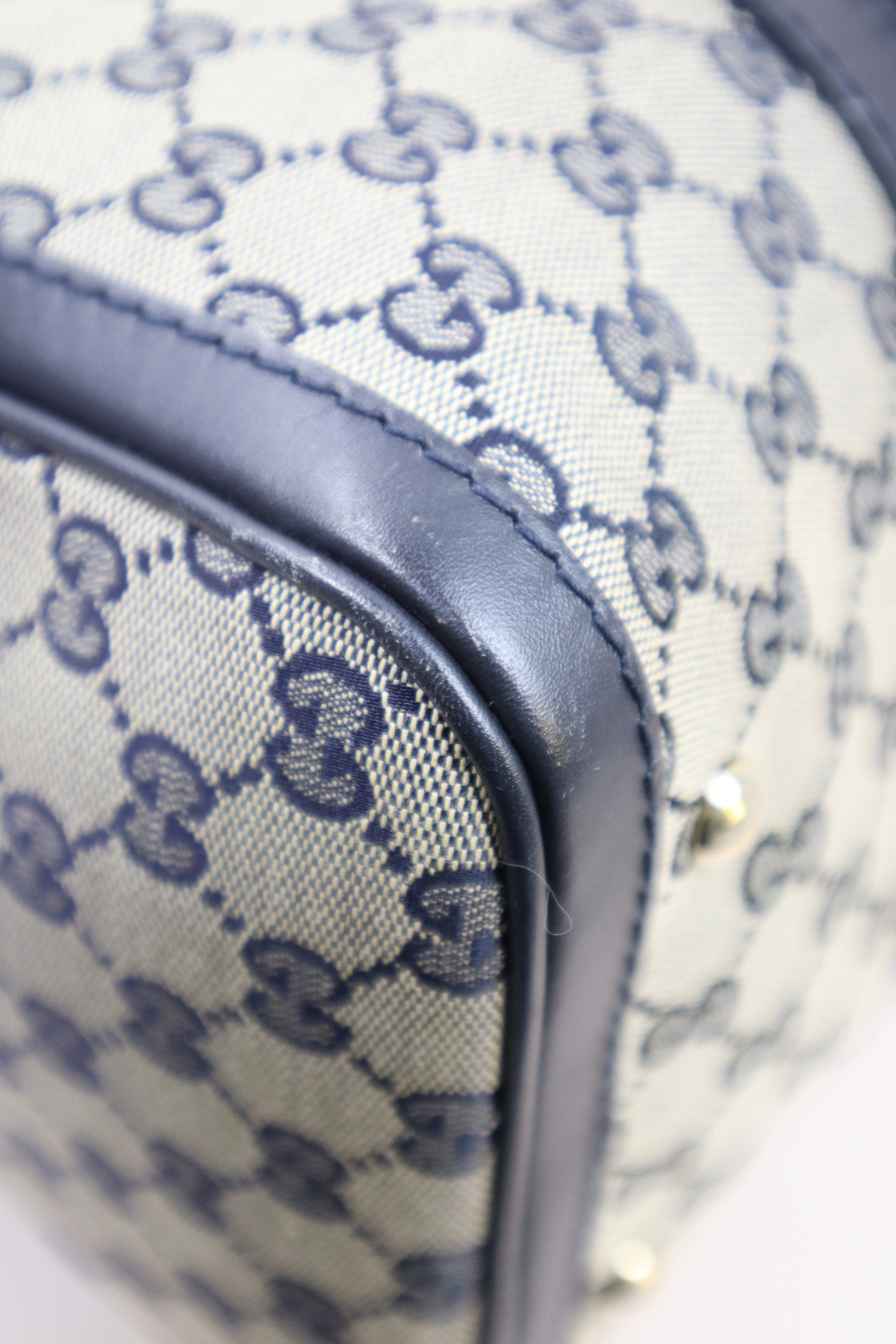 Gucci Bicolor Boston Top Handle Ophidia Medium Bag