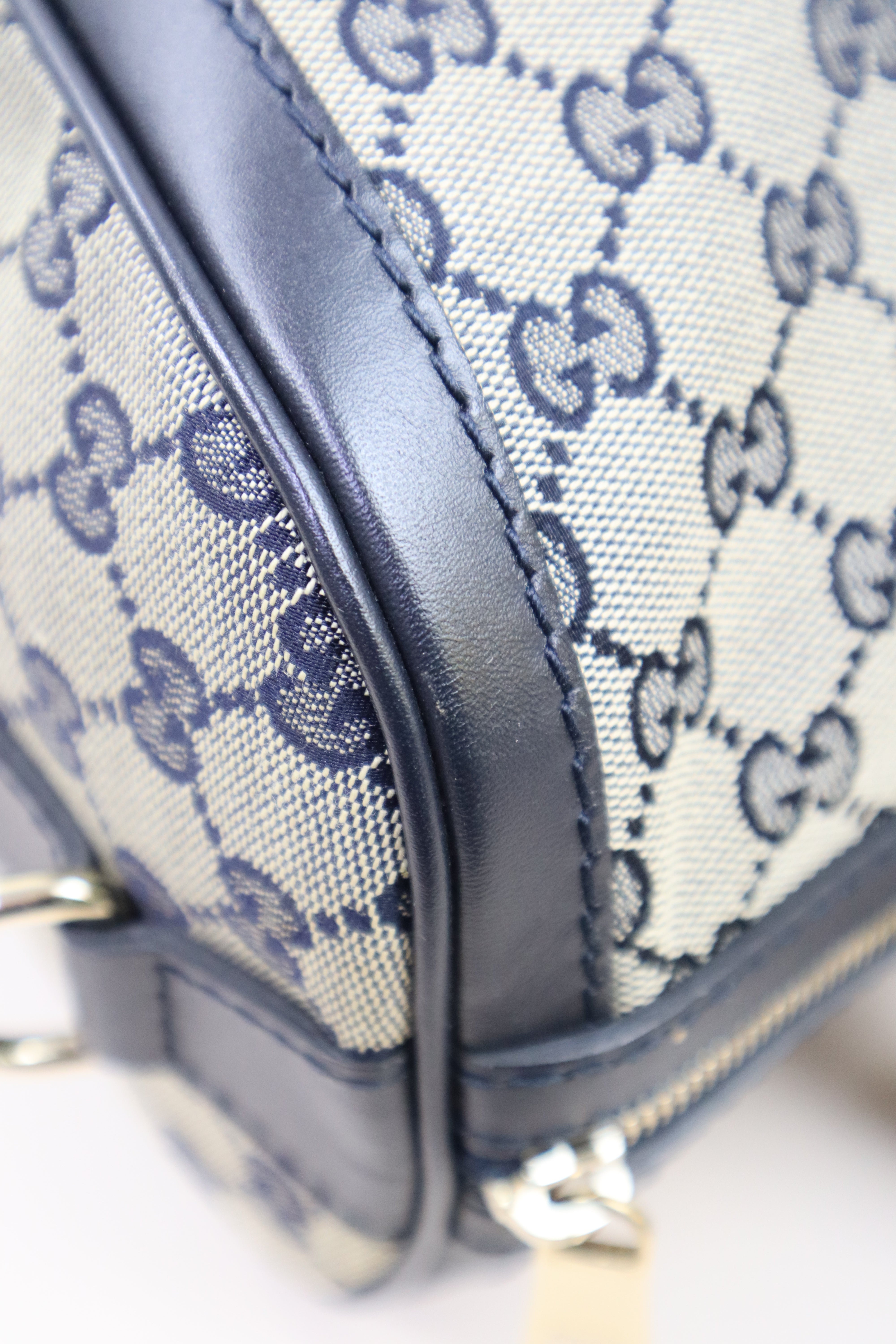 Gucci Bicolor Boston Top Handle Ophidia Medium Bag