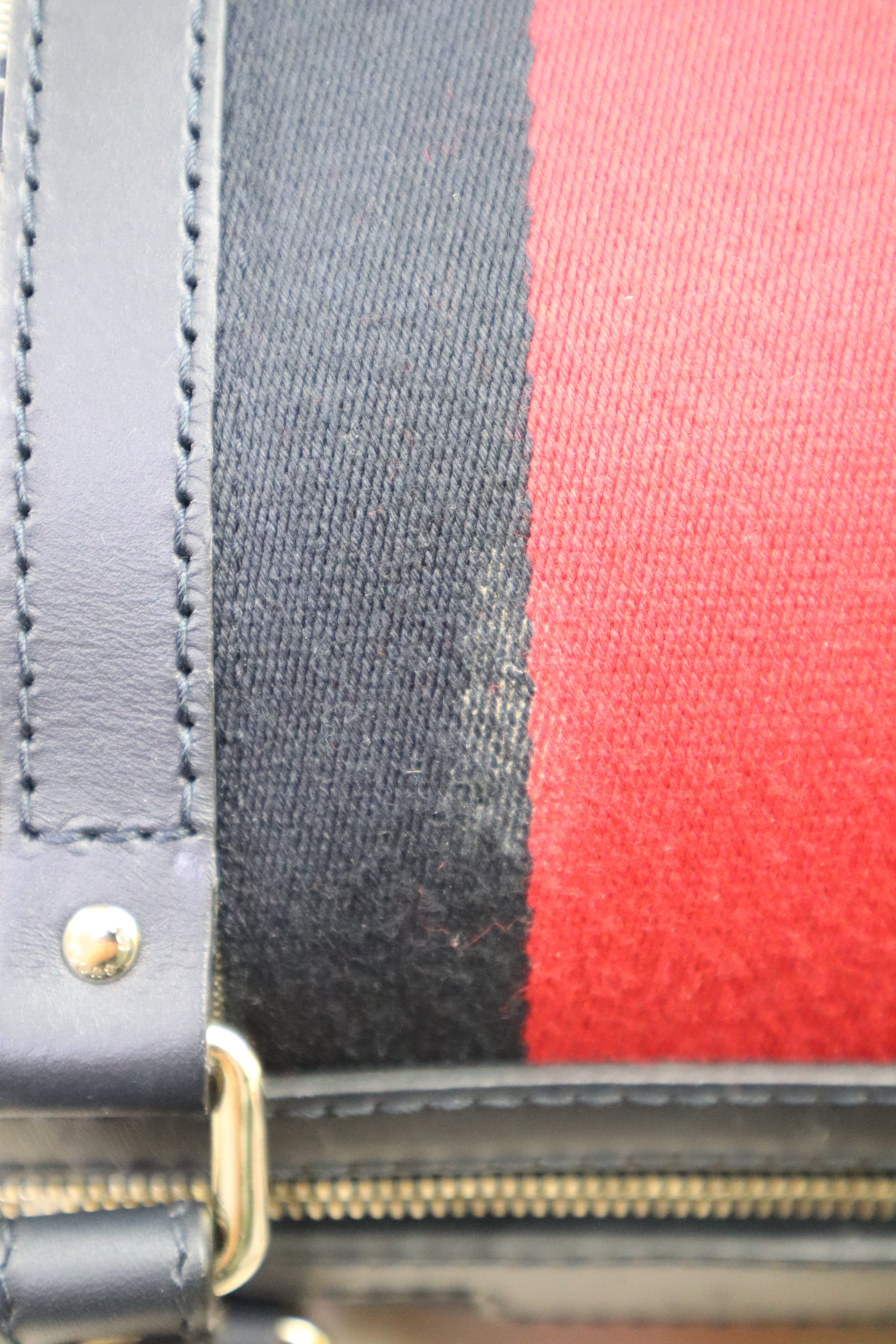 Gucci Bicolor Boston Top Handle Ophidia Medium Bag