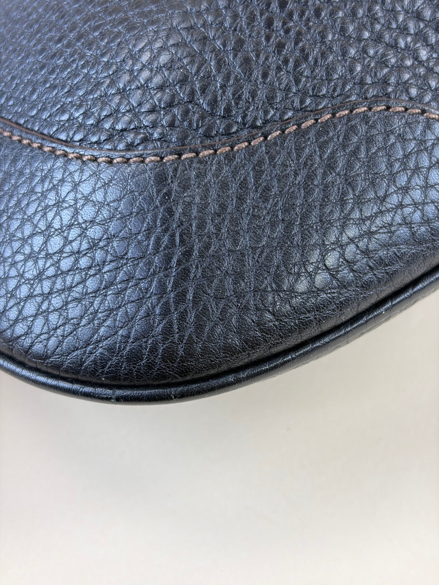 prada zip black shoulder hobo bag