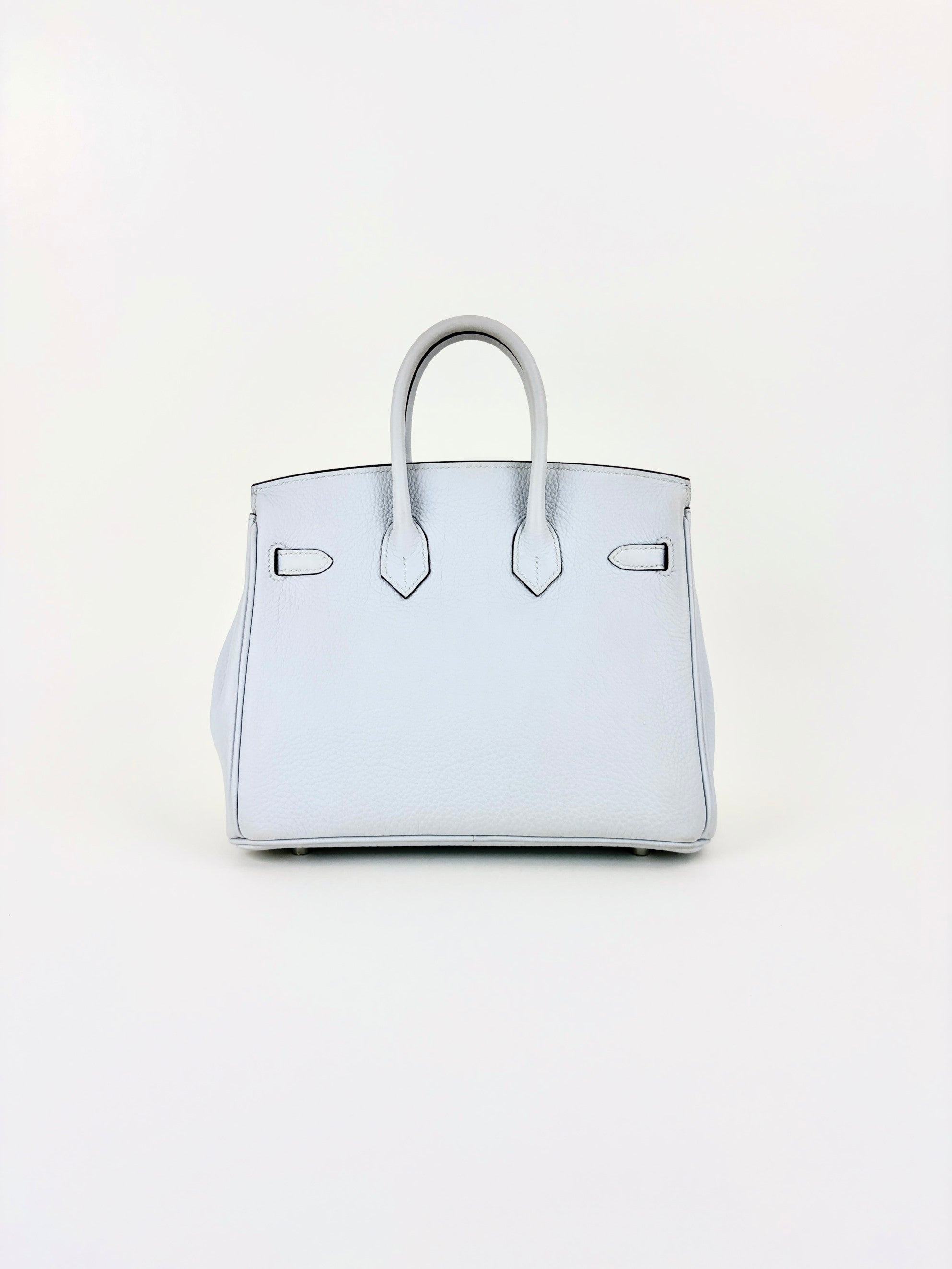 Hermes gris Perle Togo leather Birkin 25 bag