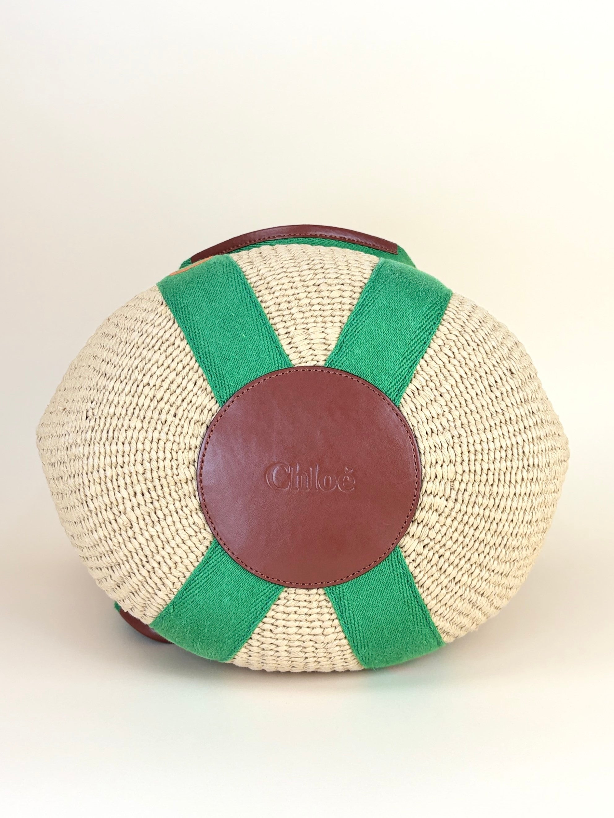 Chloe Bicolor Large Woody Basket Bag