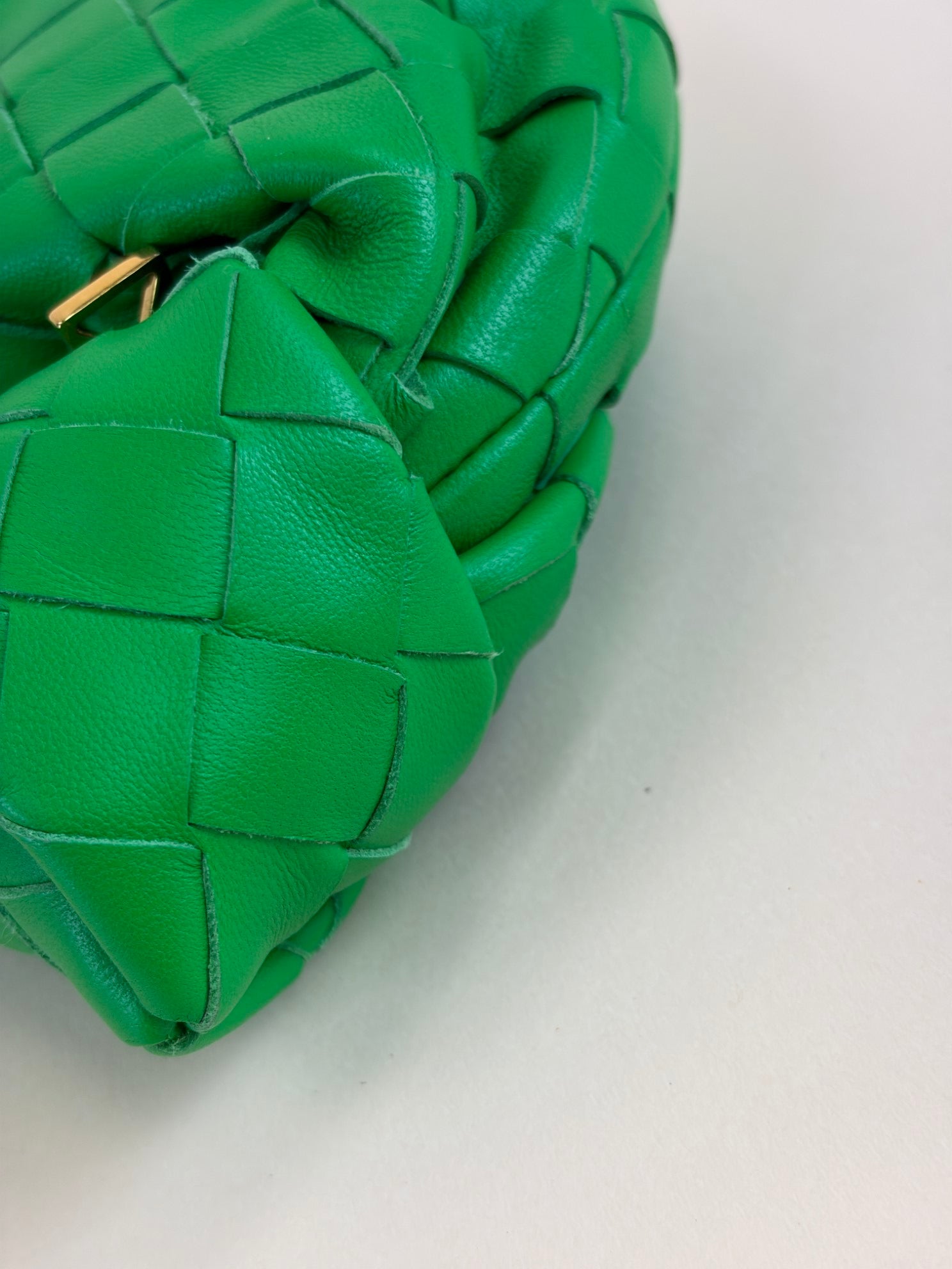Bottega Veneta Green Intrecciato Candy Jodie Bag