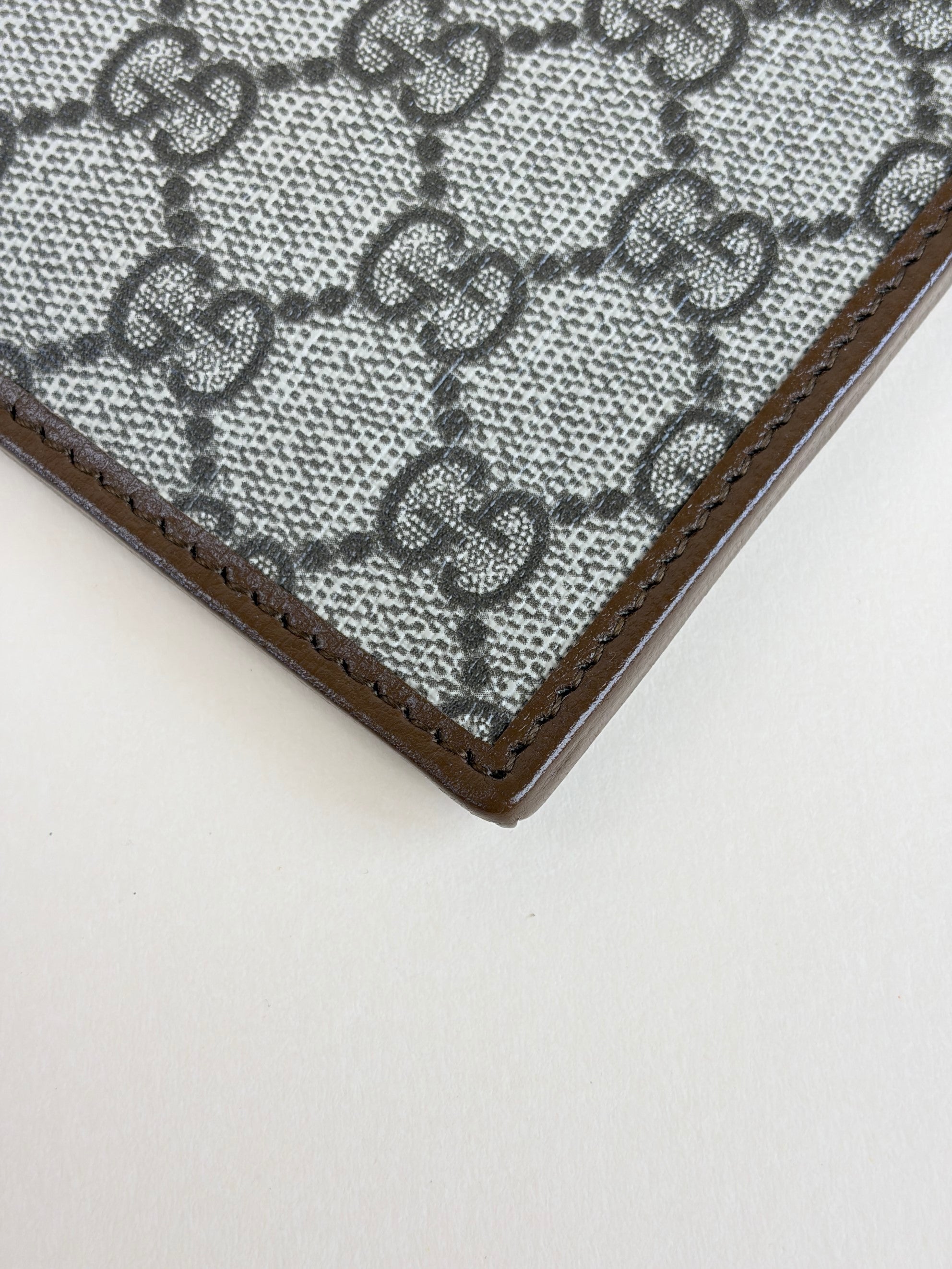 Gucci Brown GG Zip Pouch with Holder