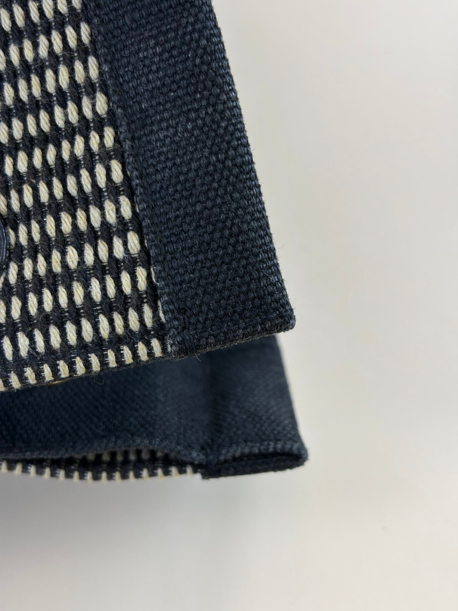 YSL linen calfskin rive gauche large tote bag