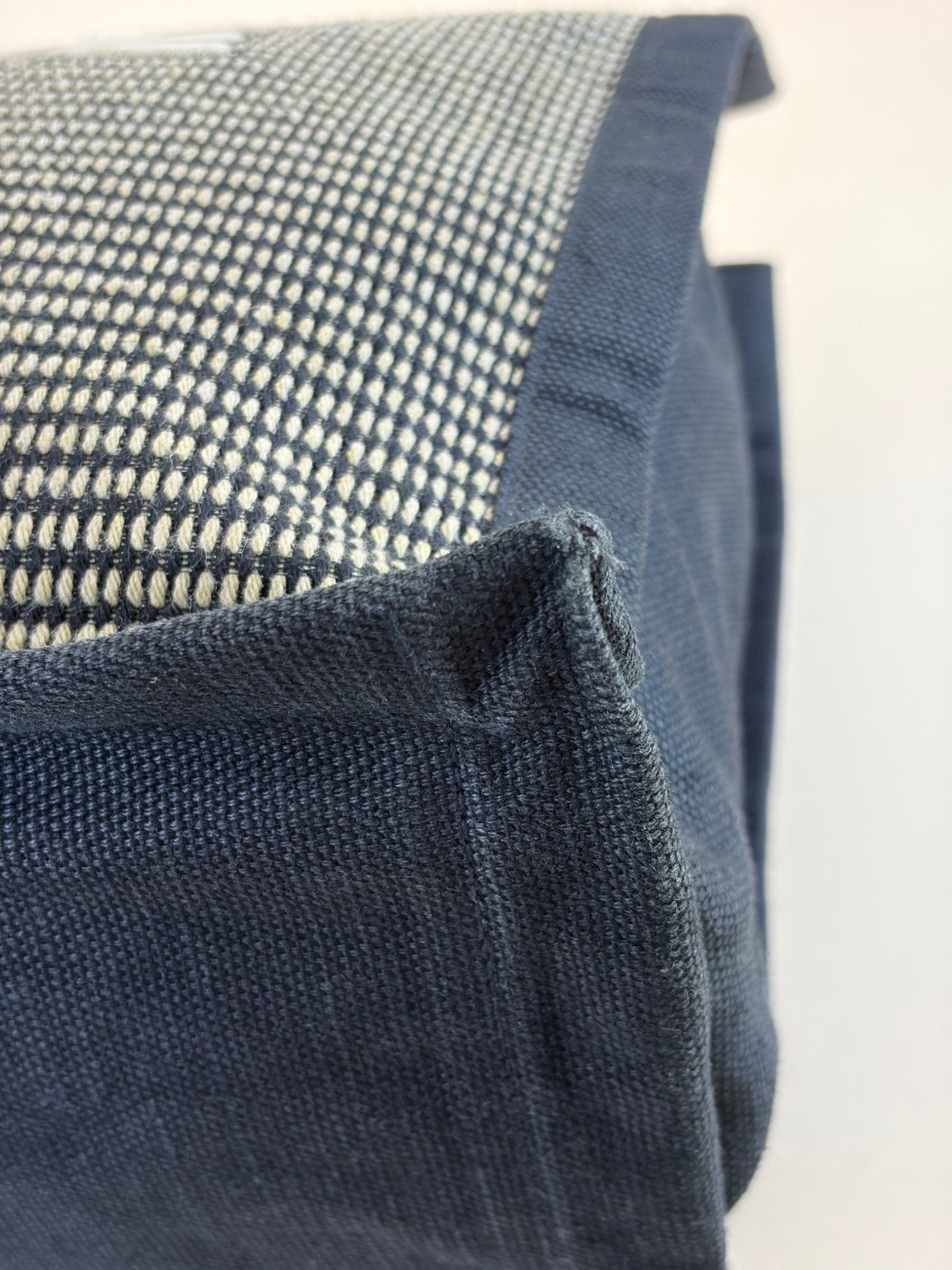 YSL linen calfskin rive gauche large tote bag