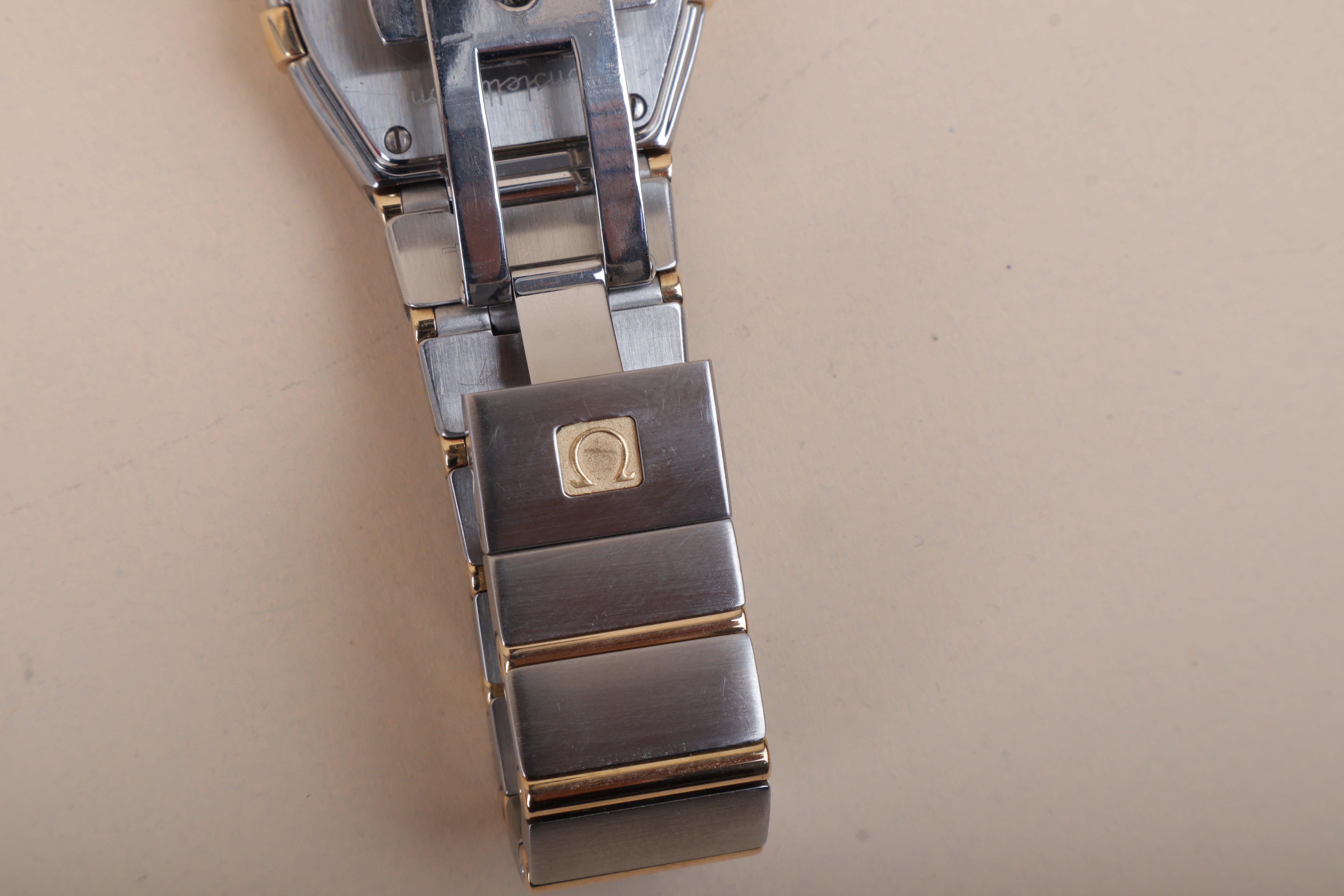 Omega 18K Yellow Gold Steel Constellation MOP 27mm Watch