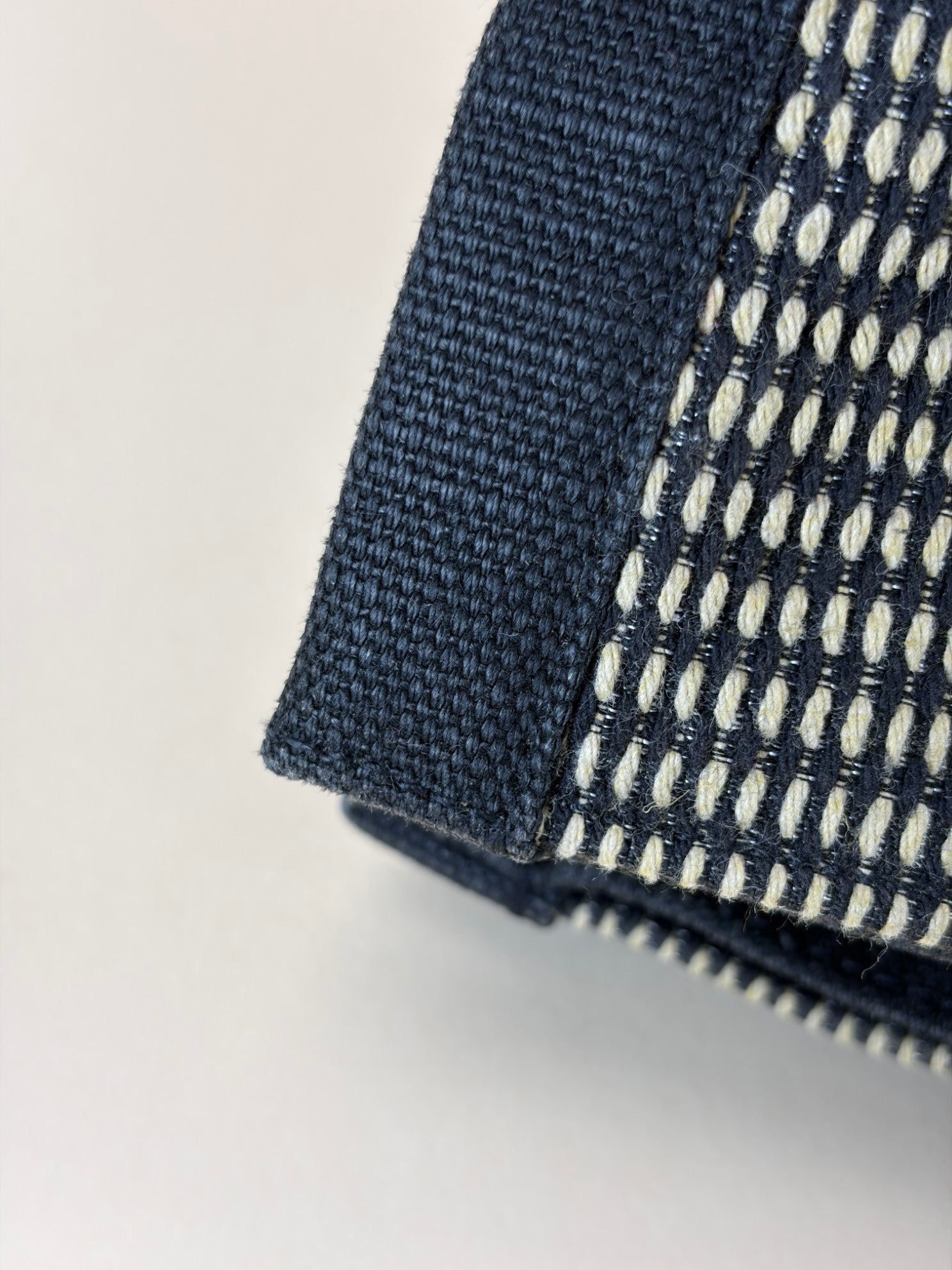 YSL linen calfskin rive gauche large tote bag