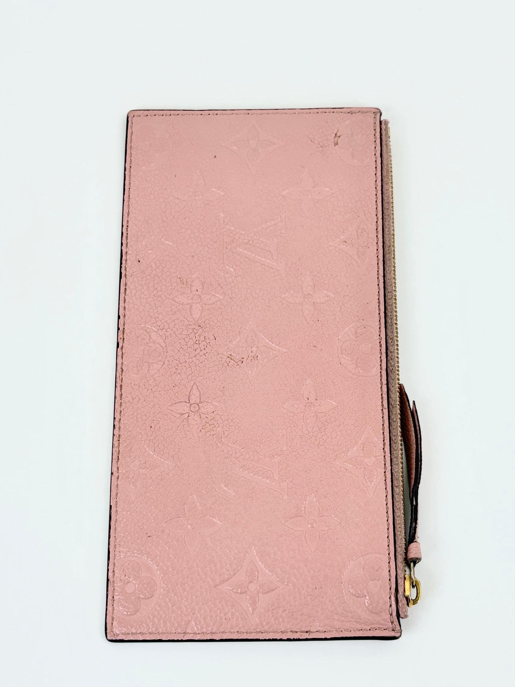 Louis Vuitton Pouder pink monogram empriente leather Felicie pochette