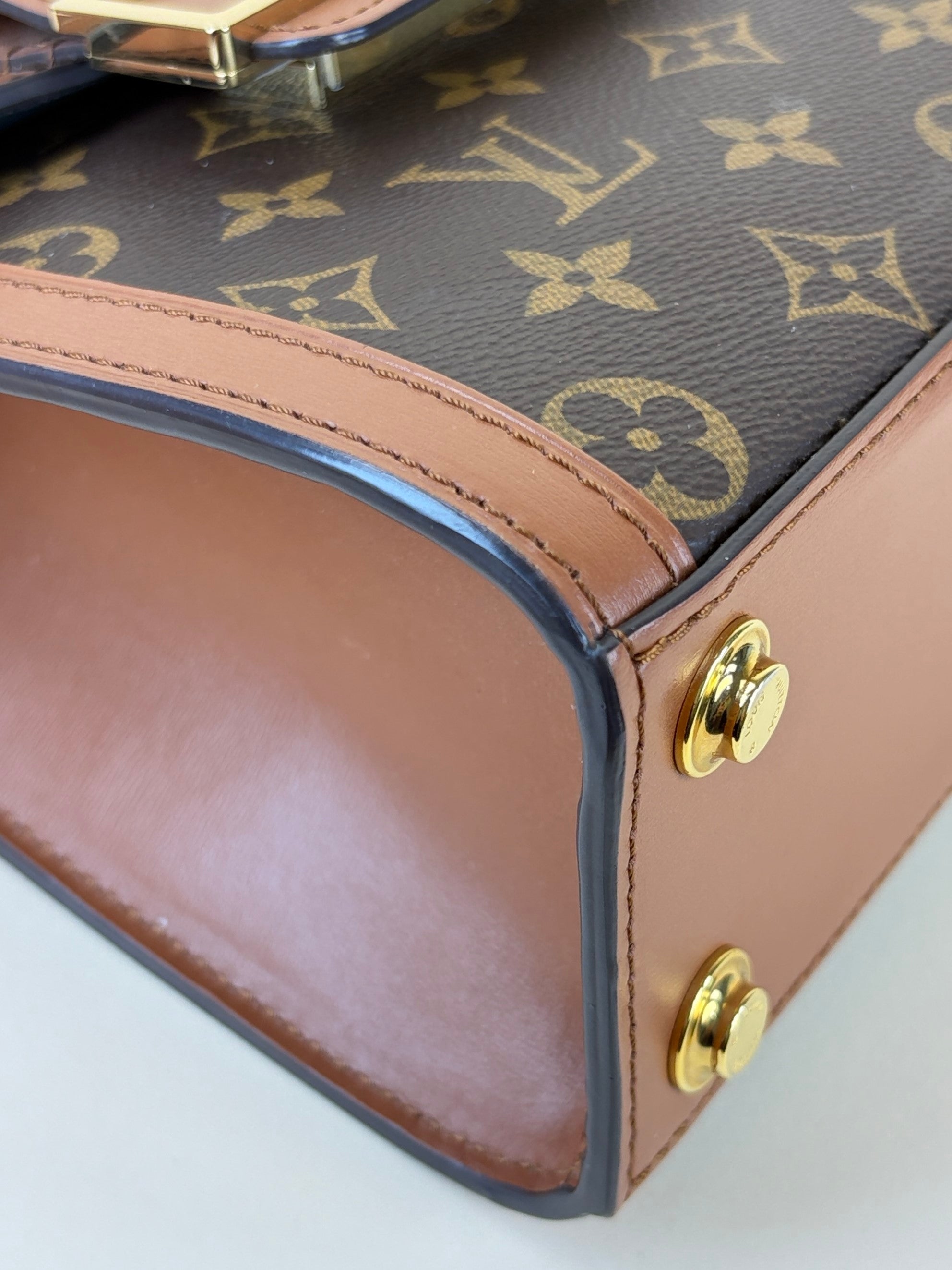 Louis Vuitton Reverse Monogram Dauphine Capitale Handbag with Strap