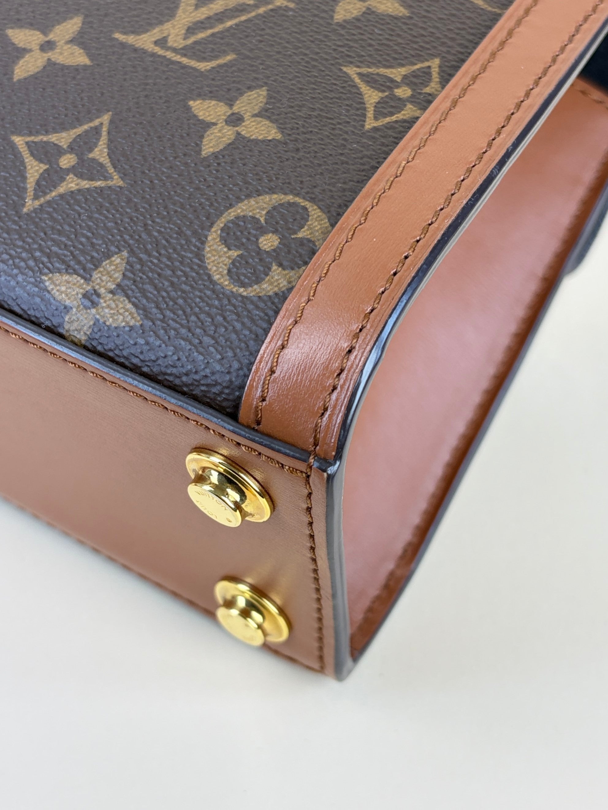 Louis Vuitton Reverse Monogram Dauphine Capitale Handbag with Strap