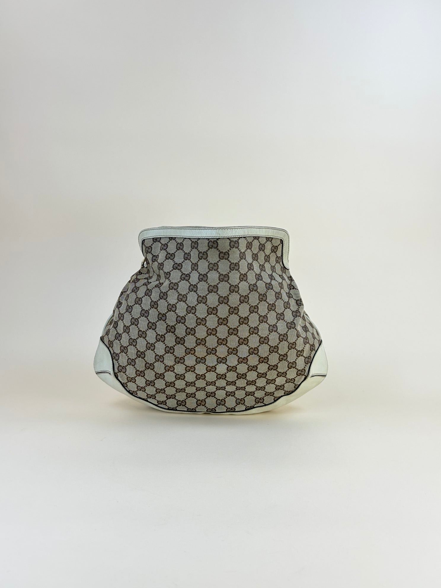 Gucci Bicolor GG Bamboo Peggy Medium Hobo Bag