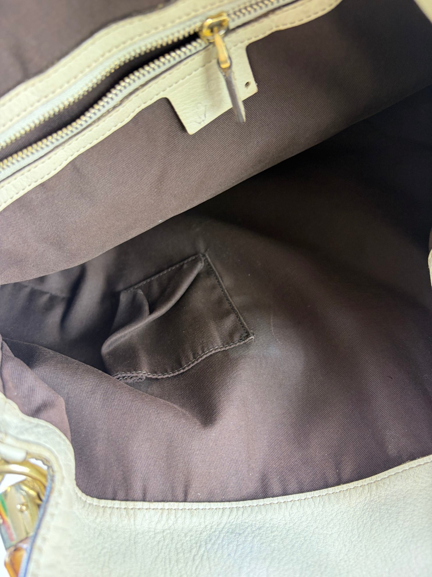 Gucci Bicolor GG Bamboo Peggy Medium Hobo Bag