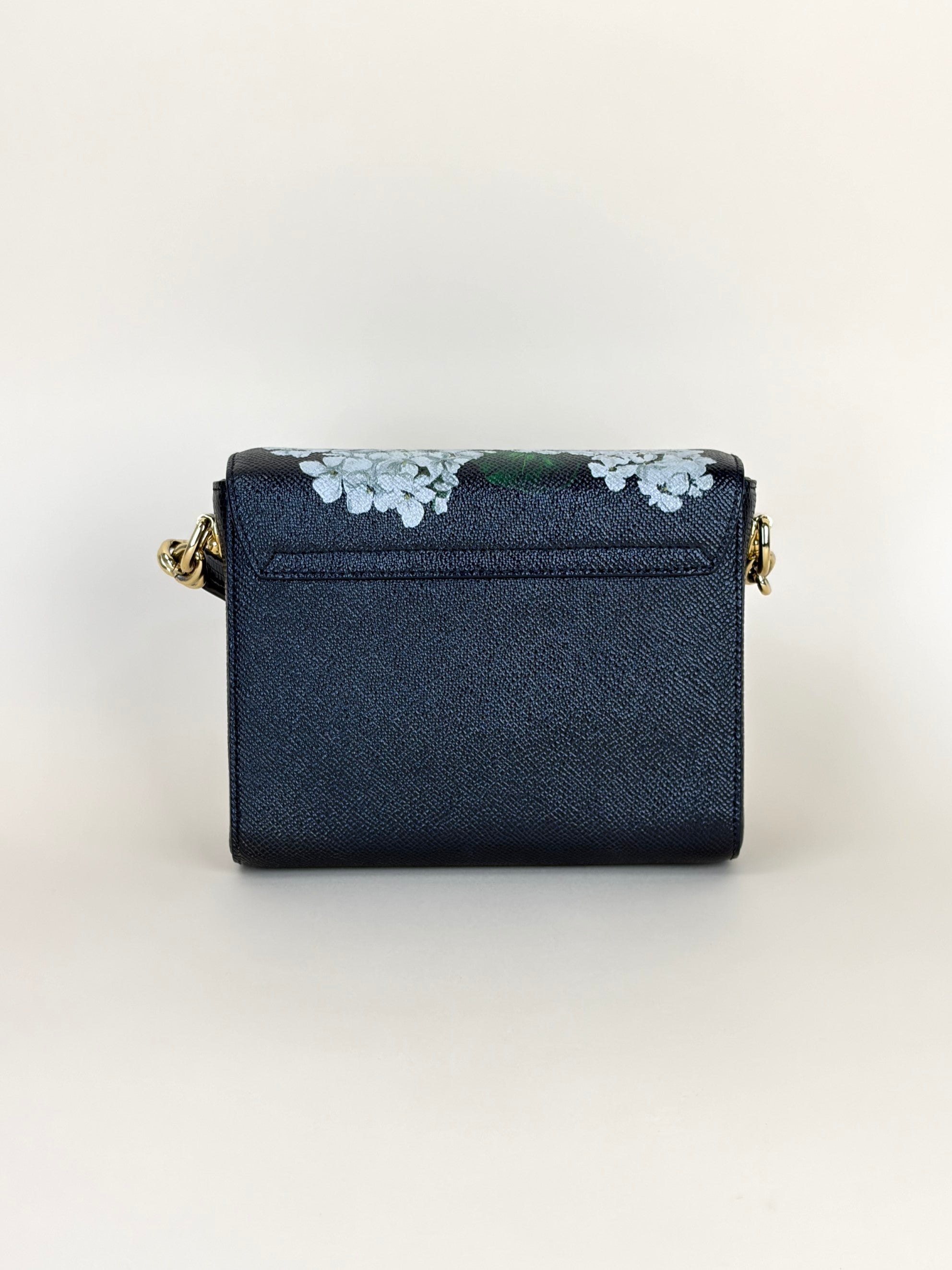 Dolce & Gabbana Lizard Embossed Crystal Embellished DG Millennials Crossbody Bag