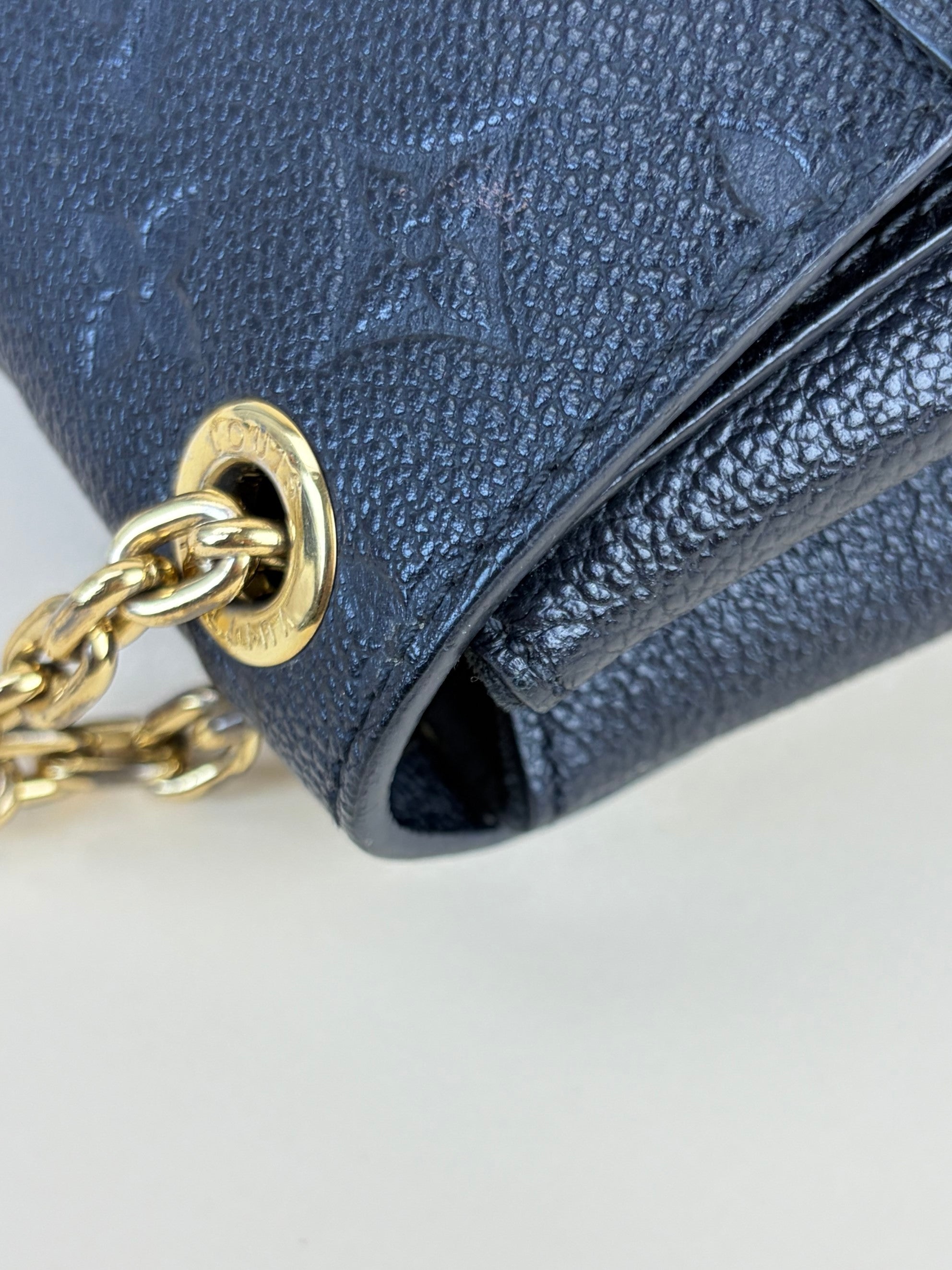 Louis Vuitton Black Monogram Empreinte Vavin BB Shoulder Bag