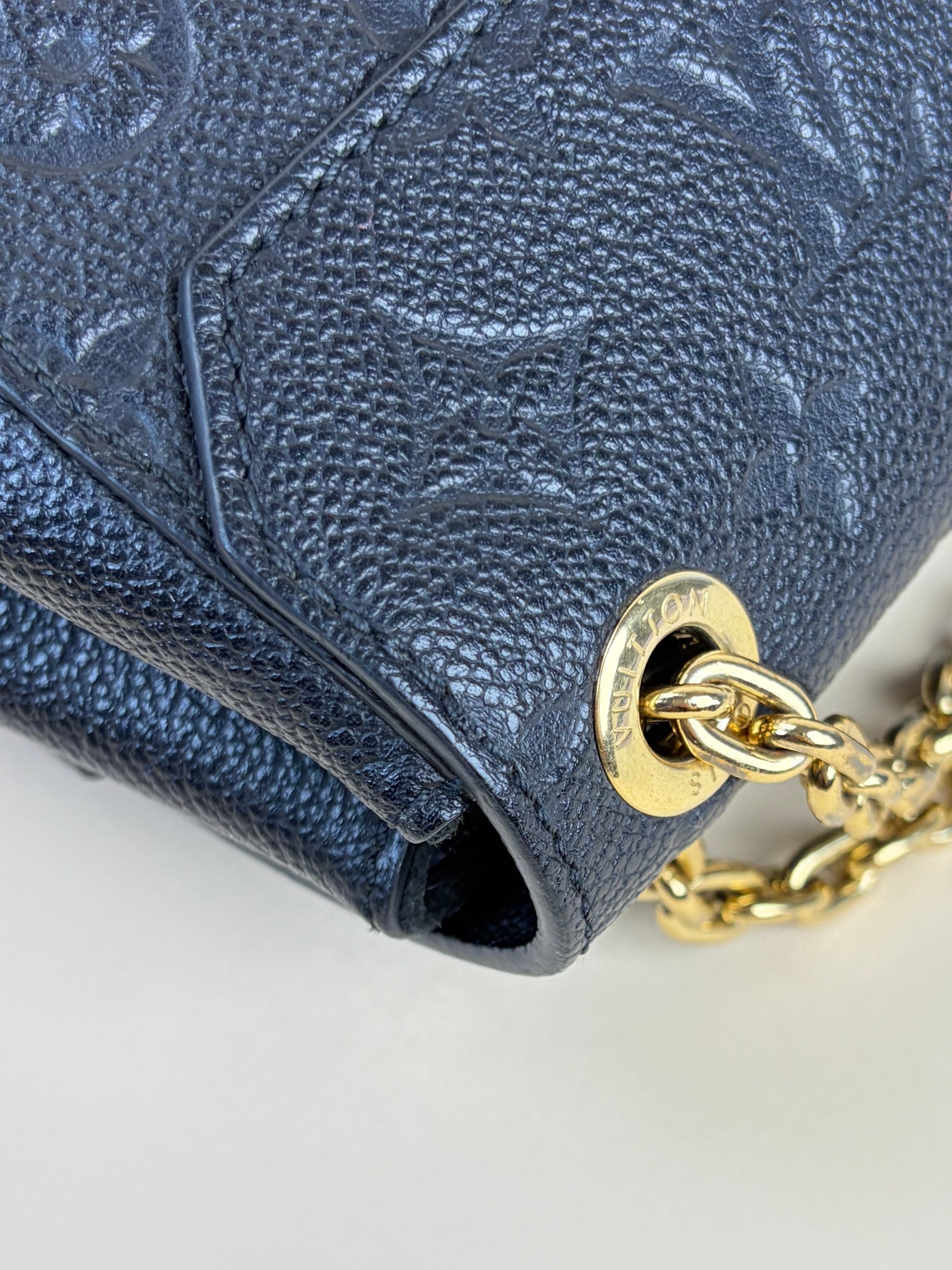 Louis Vuitton Black Monogram Empreinte Vavin BB Shoulder Bag