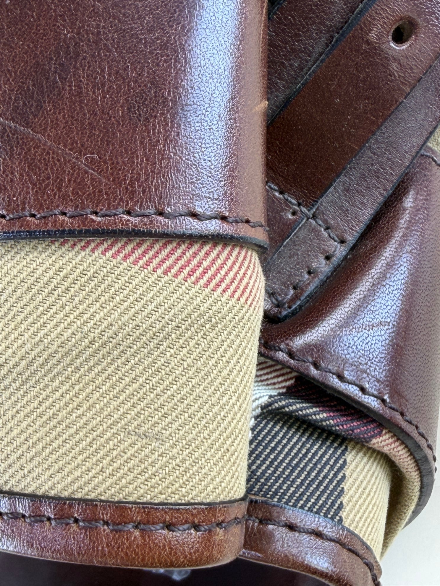 Burberry Brown House Check Rowan Satchel Bag