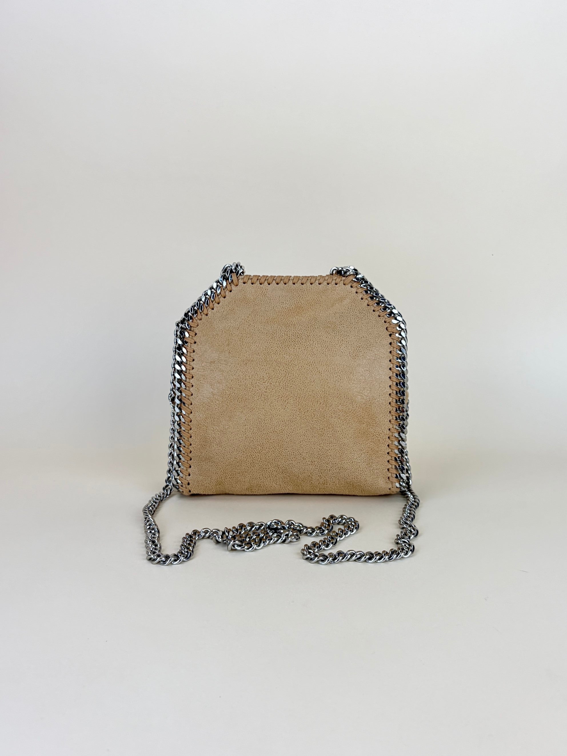 Stella Mccartney Nude Naturals falabella tiny tote bag