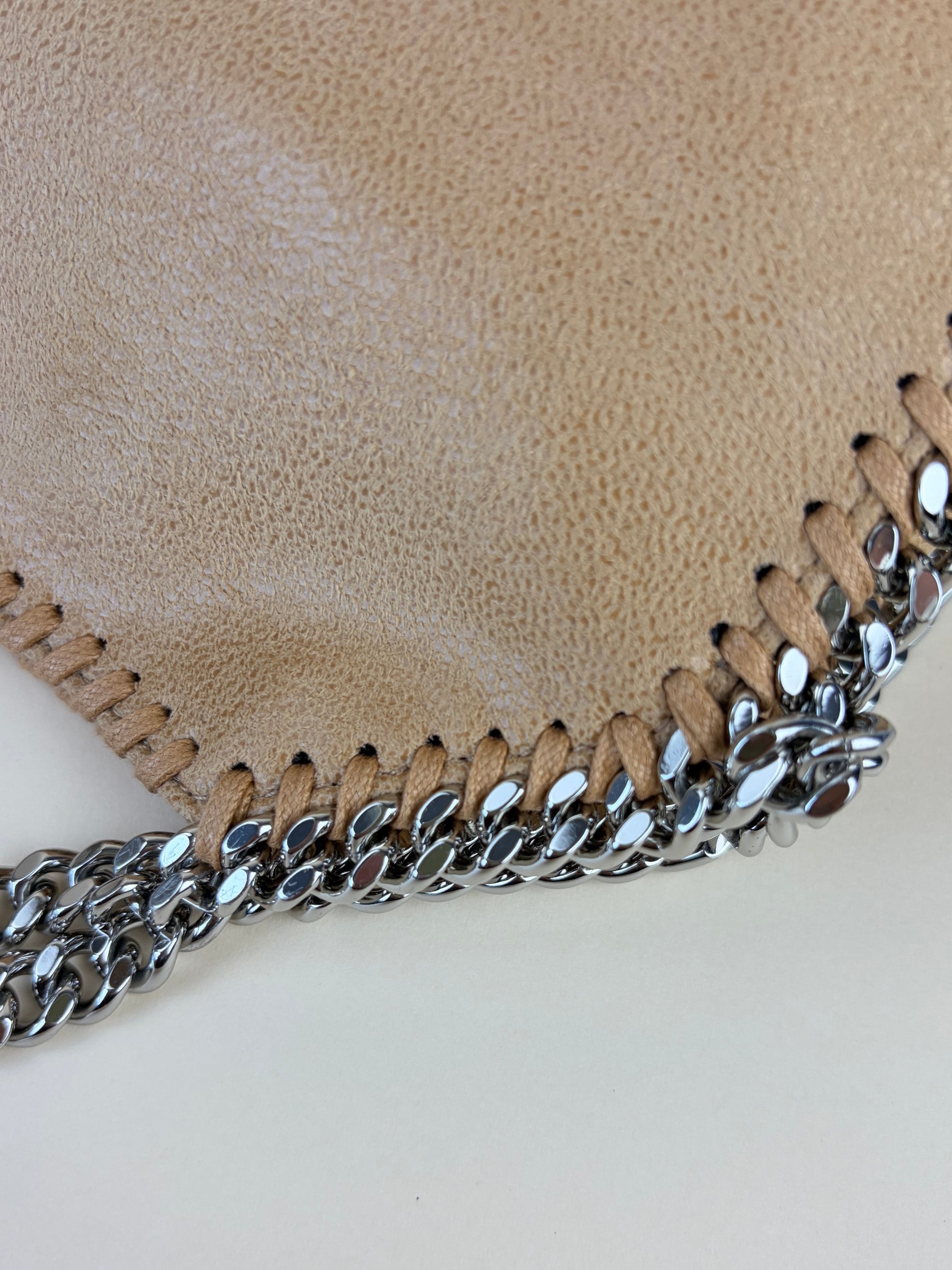 Stella Mccartney Nude Naturals falabella tiny tote bag