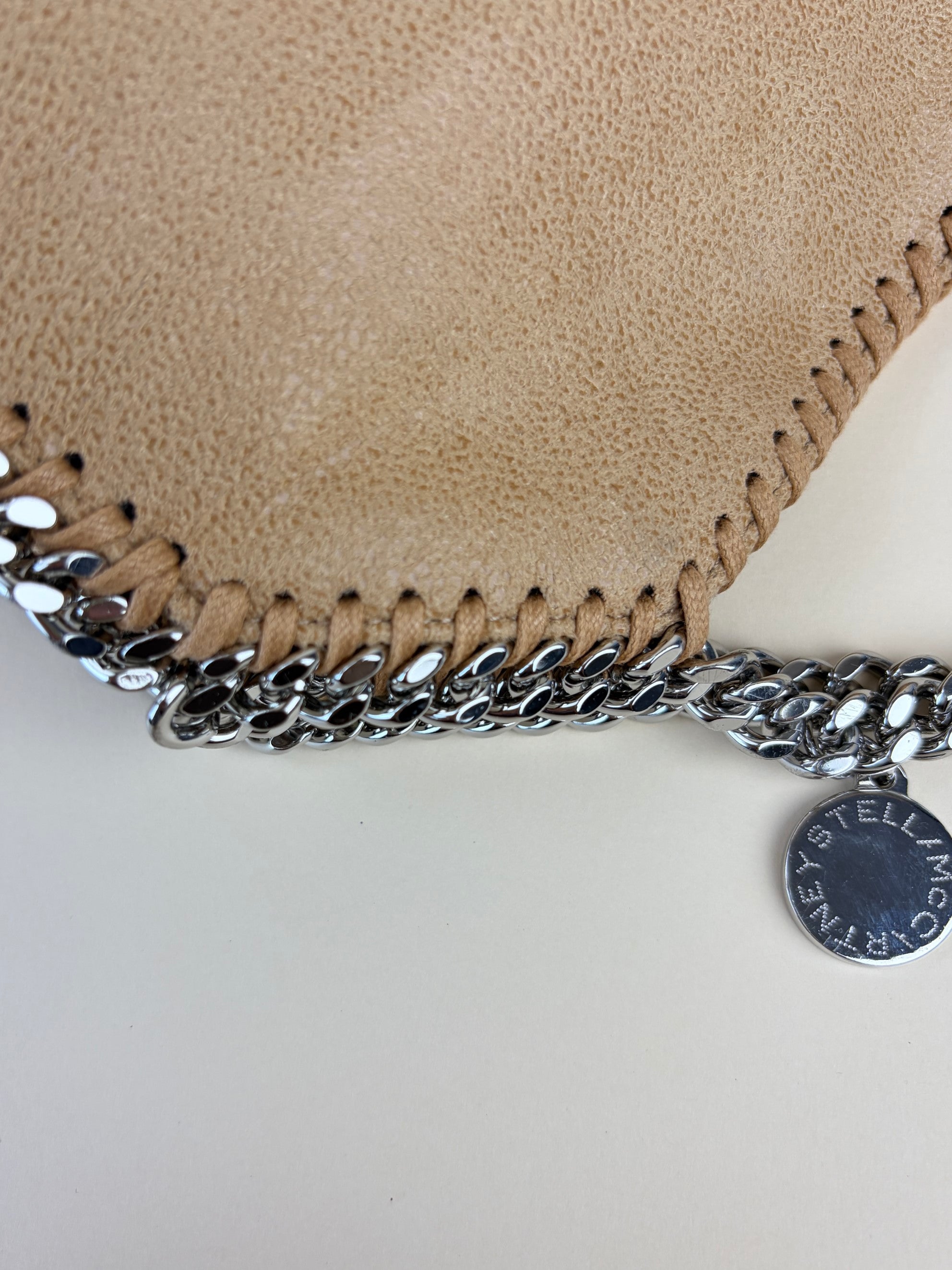 Stella Mccartney Nude Naturals falabella tiny tote bag