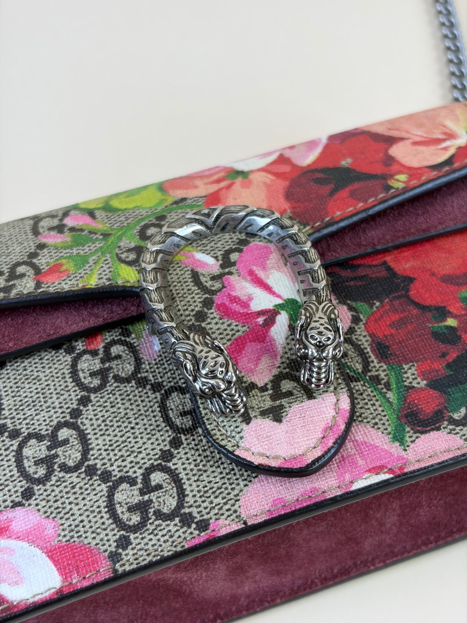 Gucci Bicolor GG Floral Blooms Supreme Dionysus Mini Bag