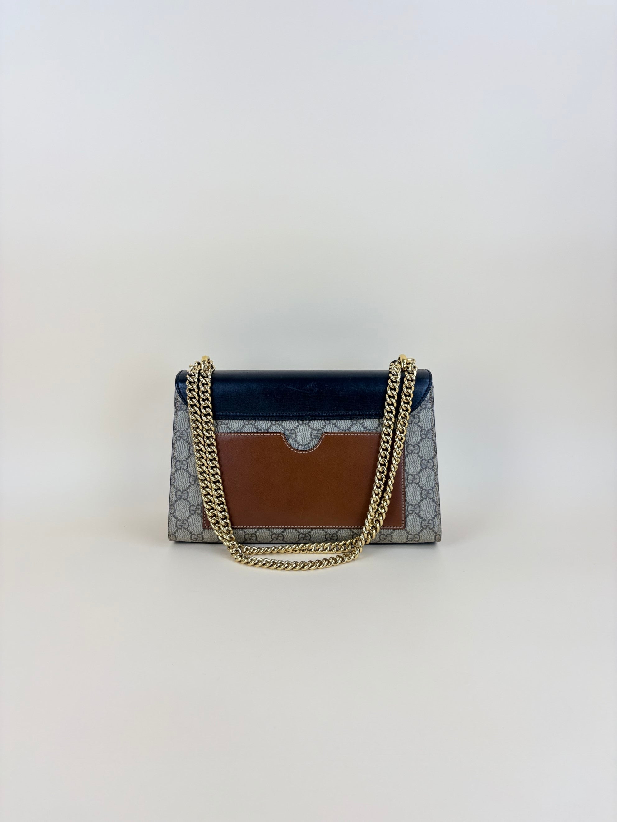 Gucci Bicolor GG Supreme Padlock meduim Bag