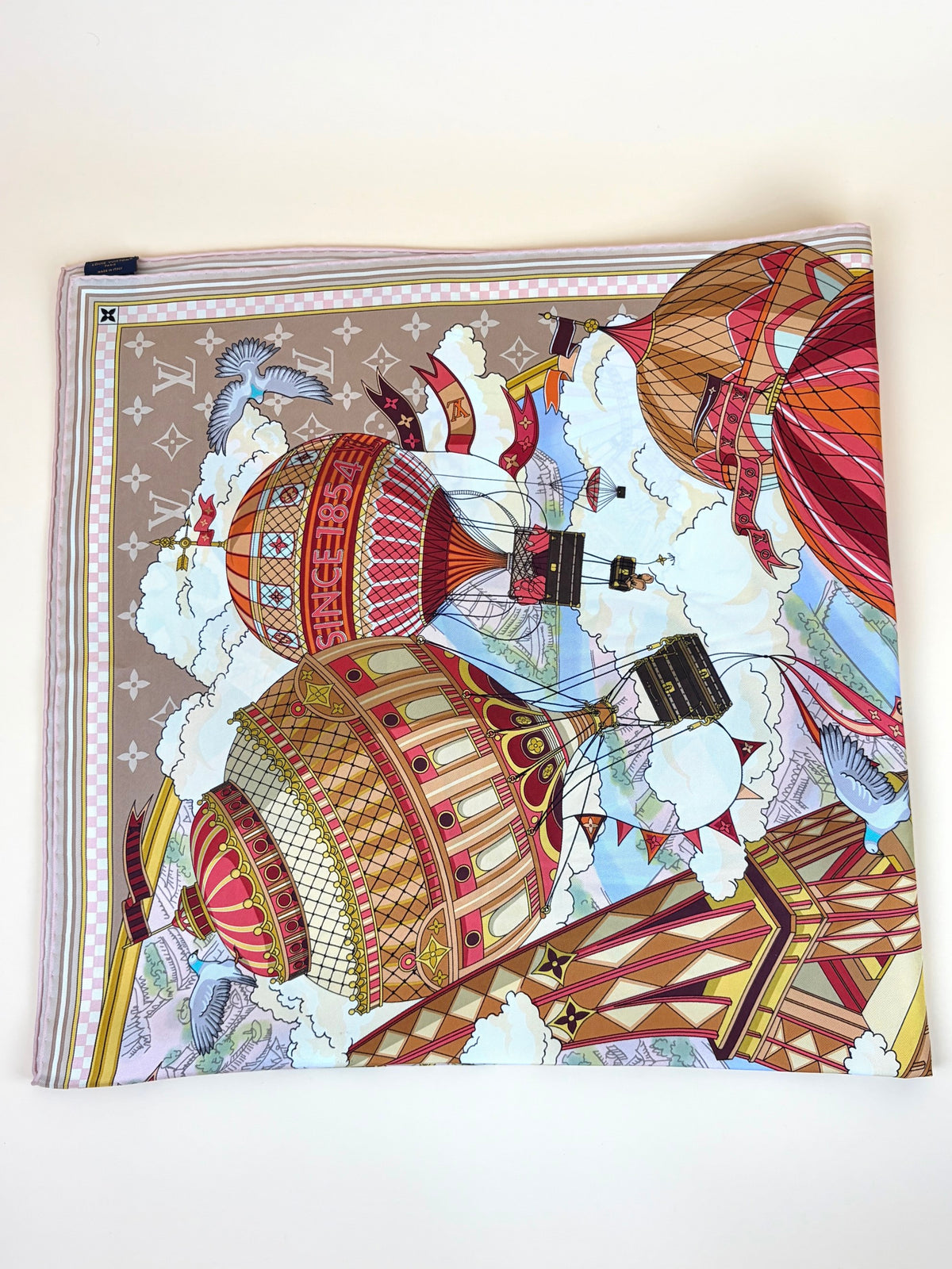 Louis Vuitton dune from the cloud square silk scarf