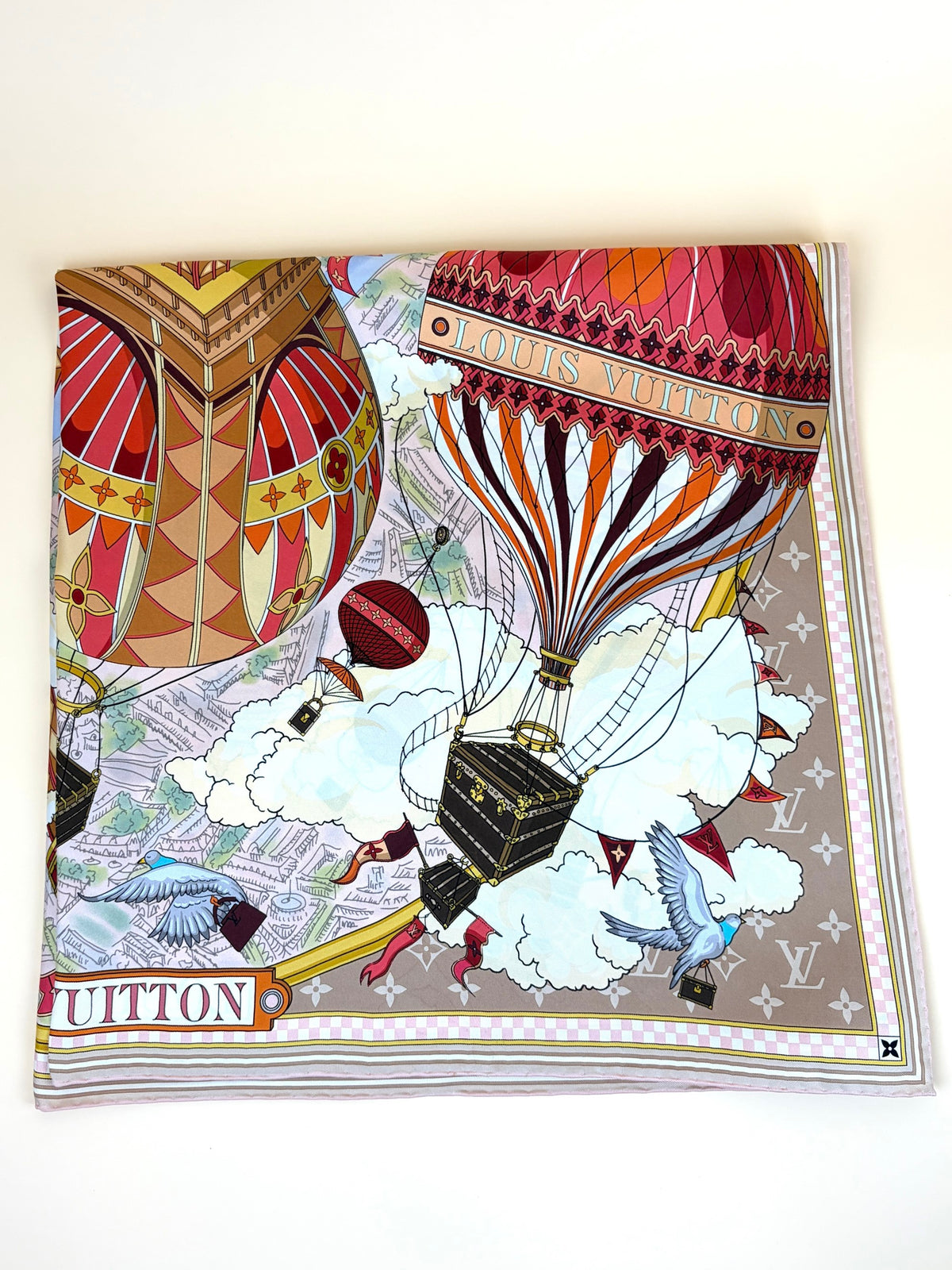 Louis Vuitton dune from the cloud square silk scarf