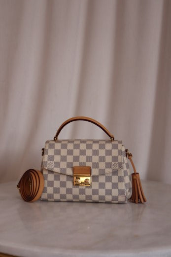 Louis Vuitton Azur Croisette Top Handle Bag W/ Strap