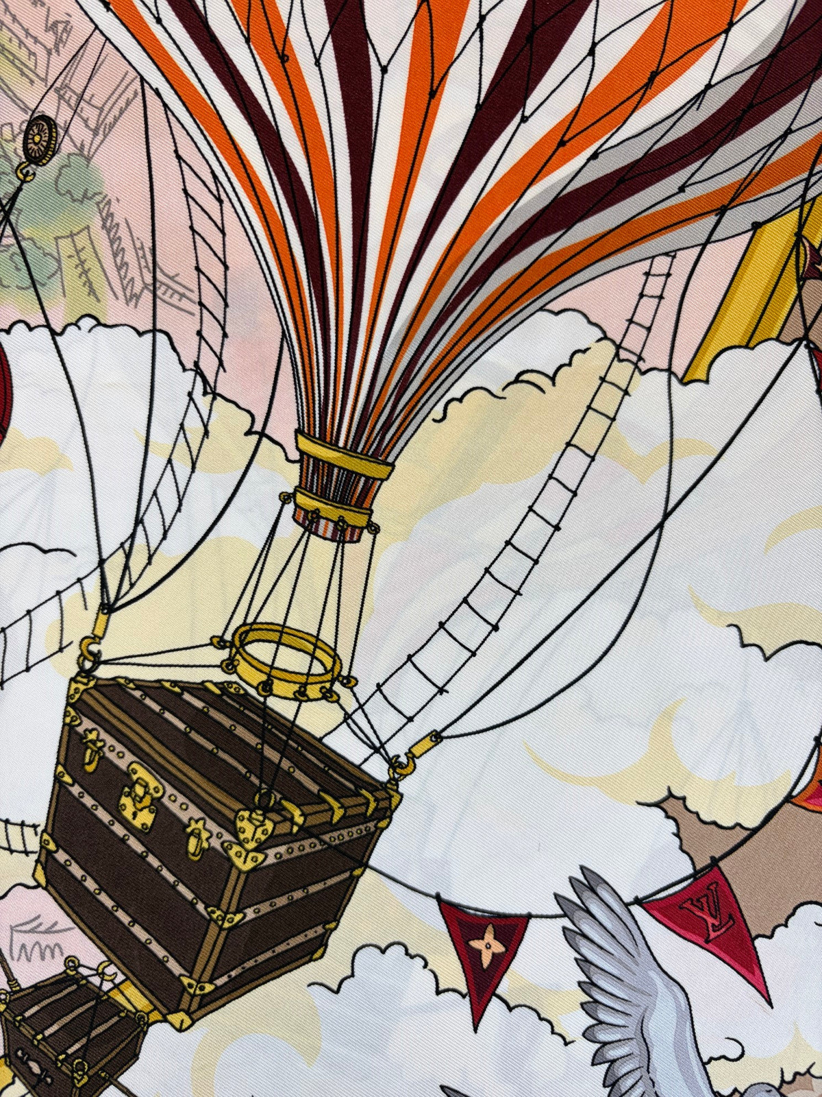 Louis Vuitton dune from the cloud square silk scarf